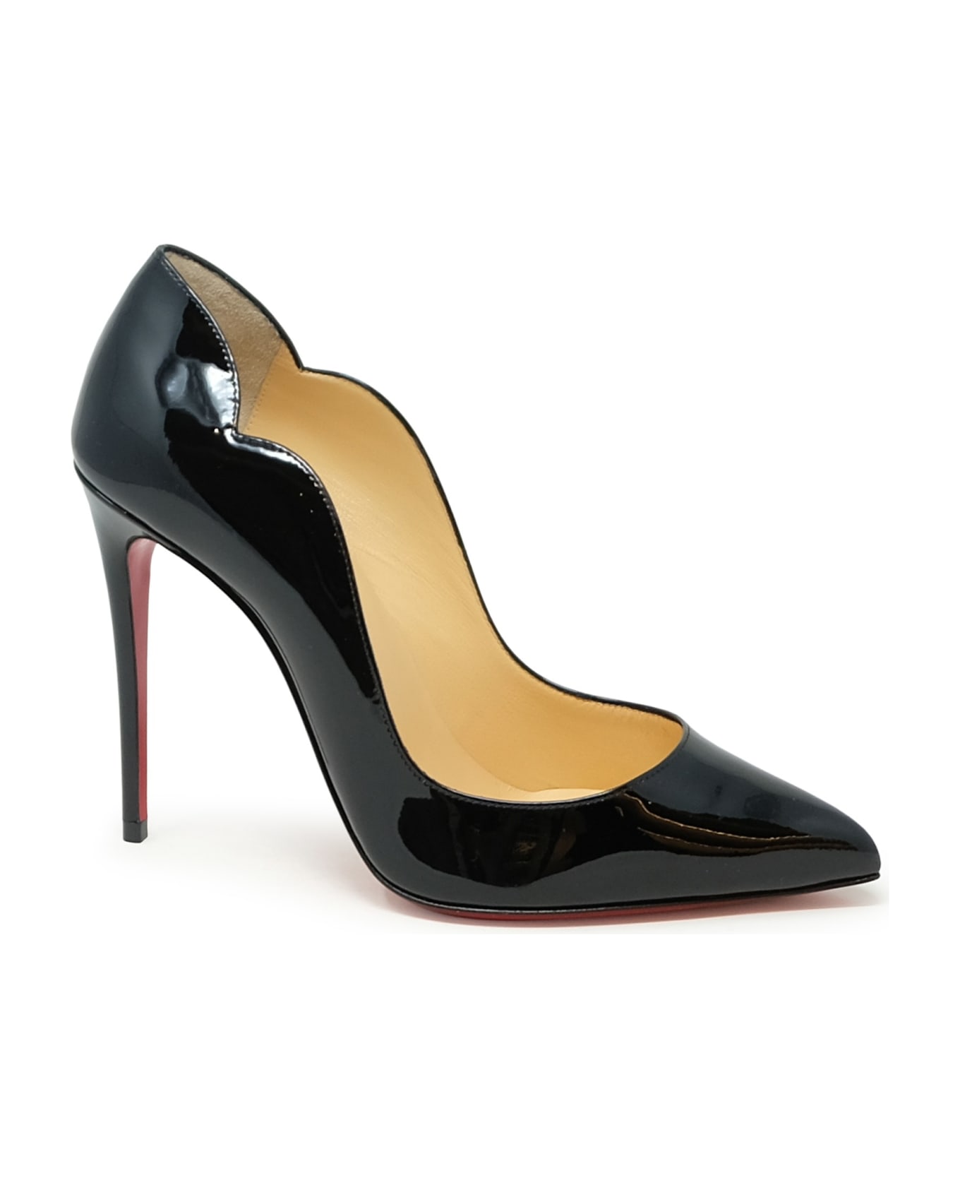 Christian Louboutin Black Patent Hot Chick 100 Pumps - BLACK