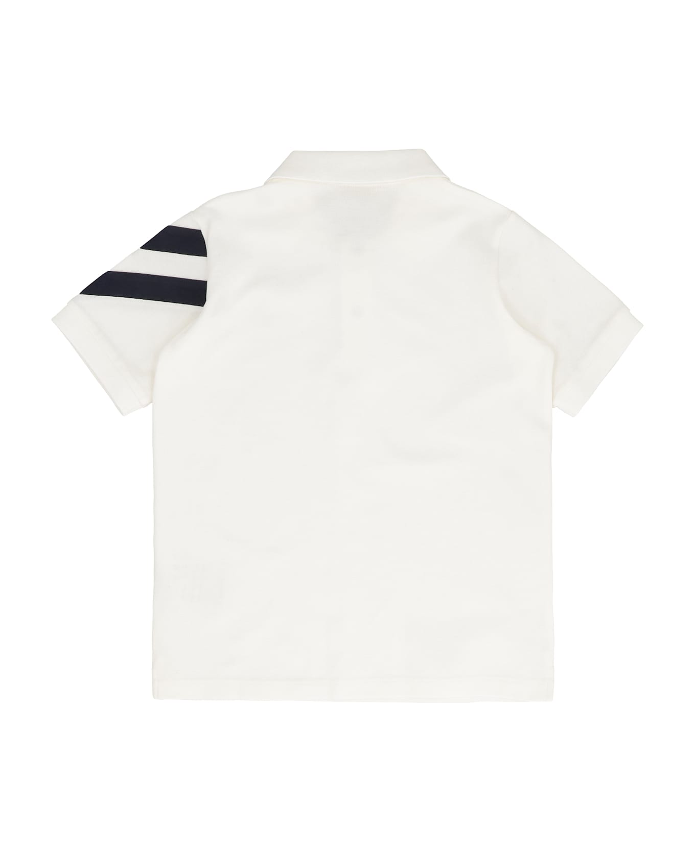 Moncler Cotton Piqué Polo Shirt - panna