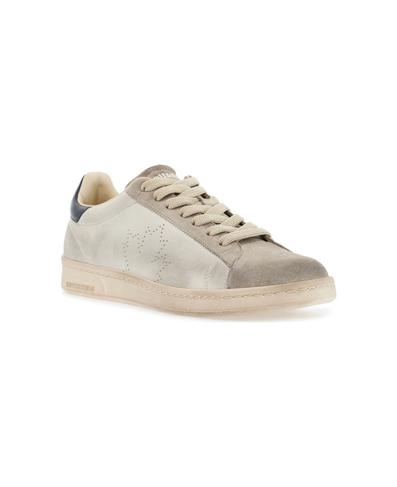 Dsquared2 Sneakers Box - BIANCO SPORCO+NAVY (White)