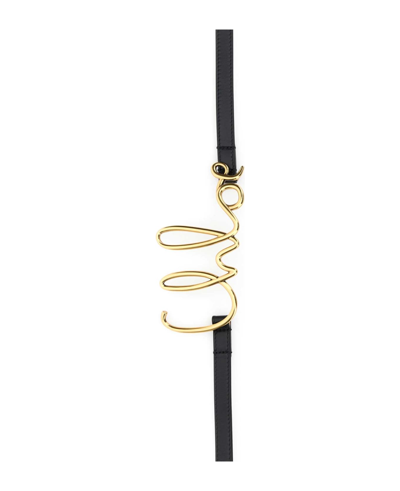 Chloé Black Leather Belt - BLACK