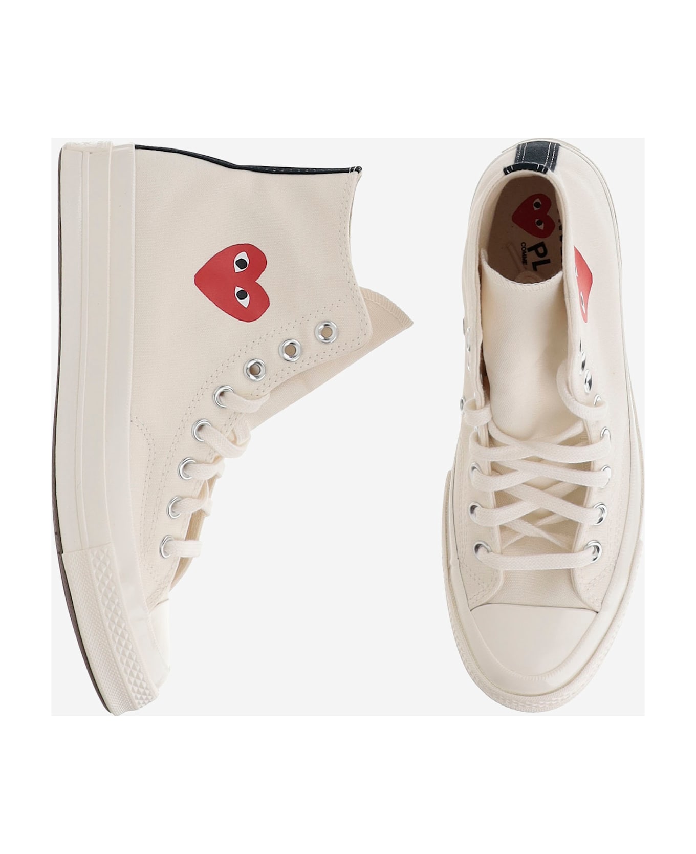 Comme des Garçons Play Sneakers Play X Converse In Canvas - White