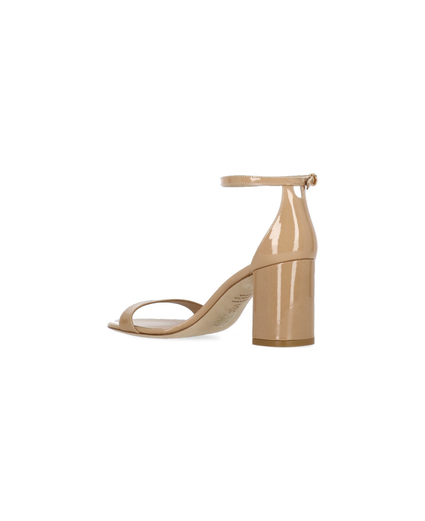 Stuart Weitzman Nudist Block 75 Sandals - Natural サンダル
