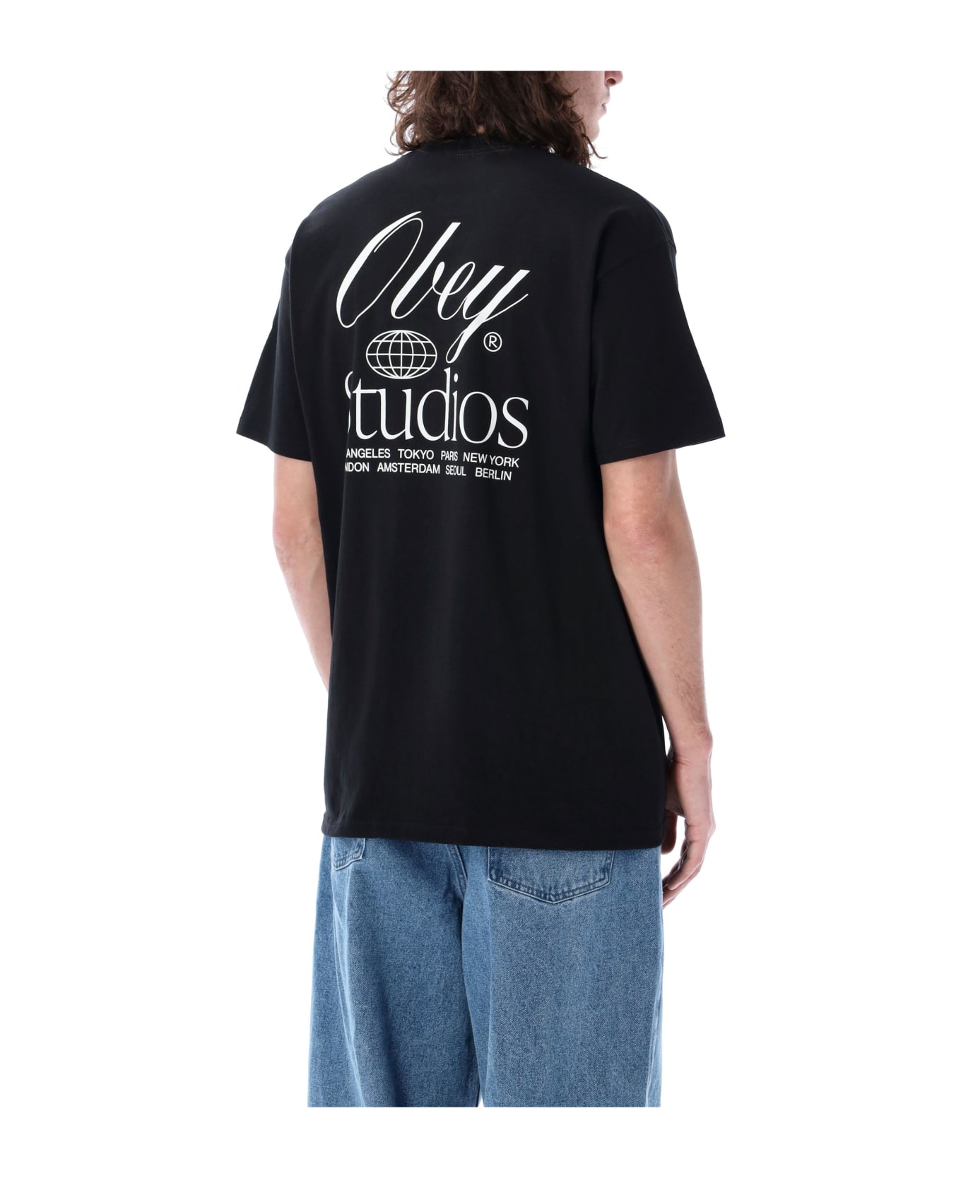 Obey Studios Worldwide T-shirt - BLACK
