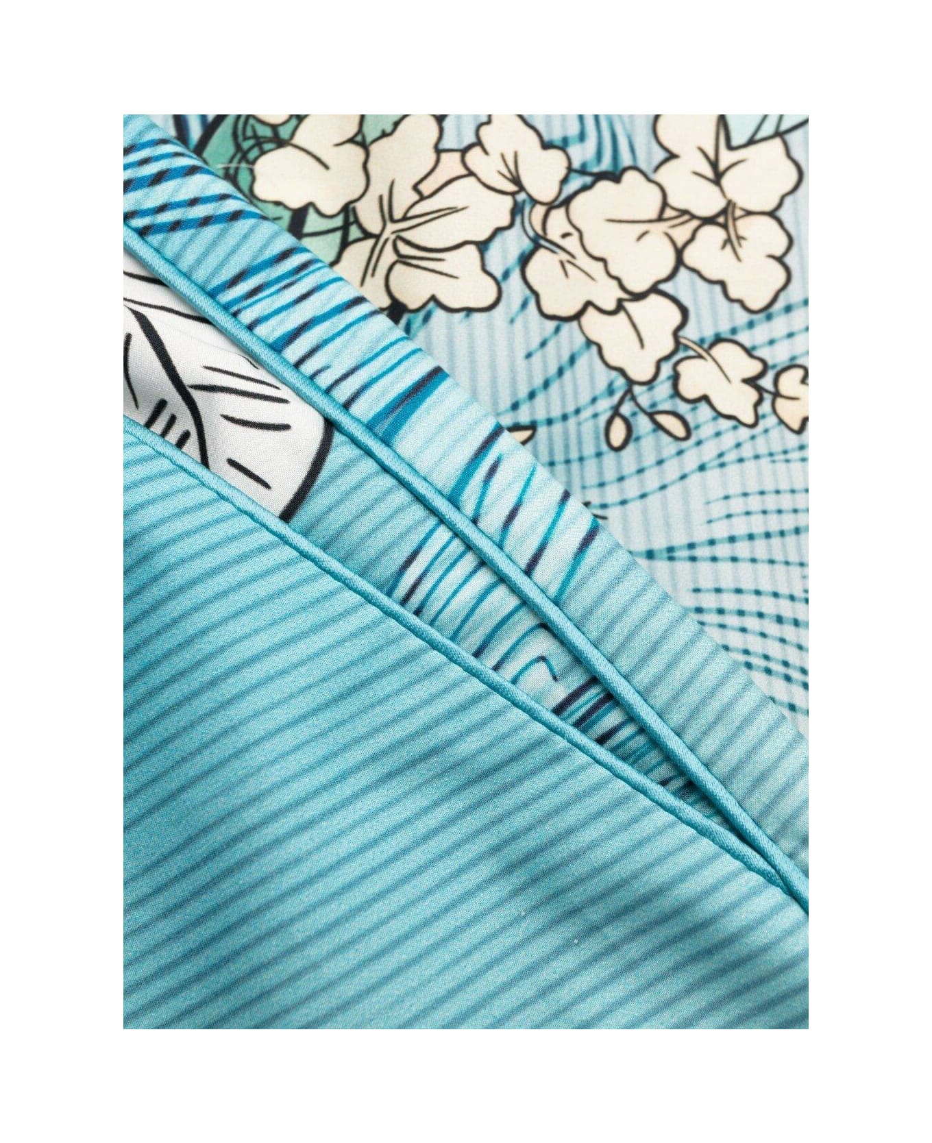 For Restless Sleepers Graphic Print Shorts - Clear Blue