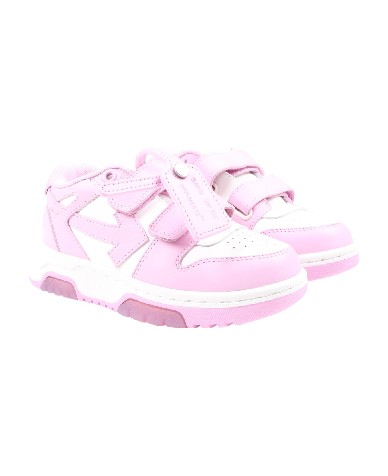 Off-White Multicolor ''out Of Office'' Sneakers For Girl - Pink