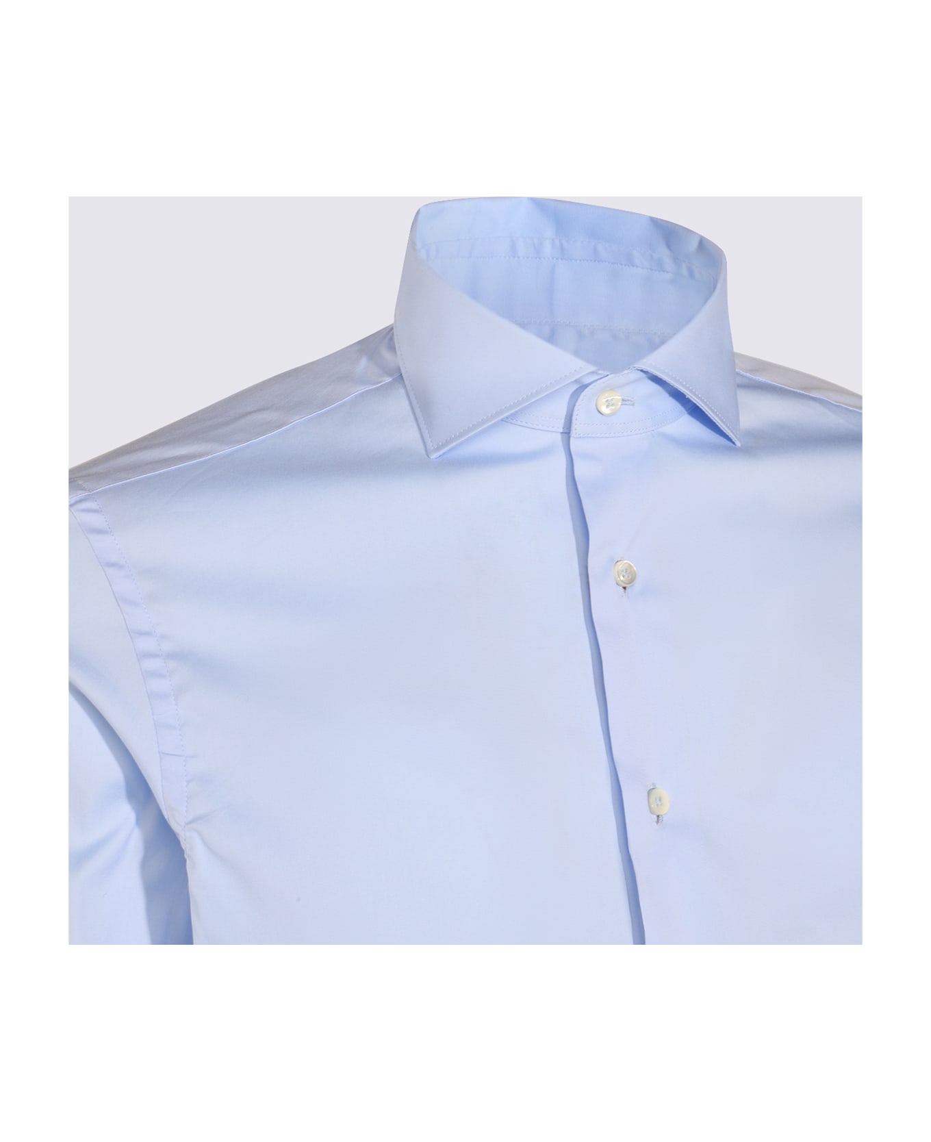Canali Light Blue Cotton Shirt