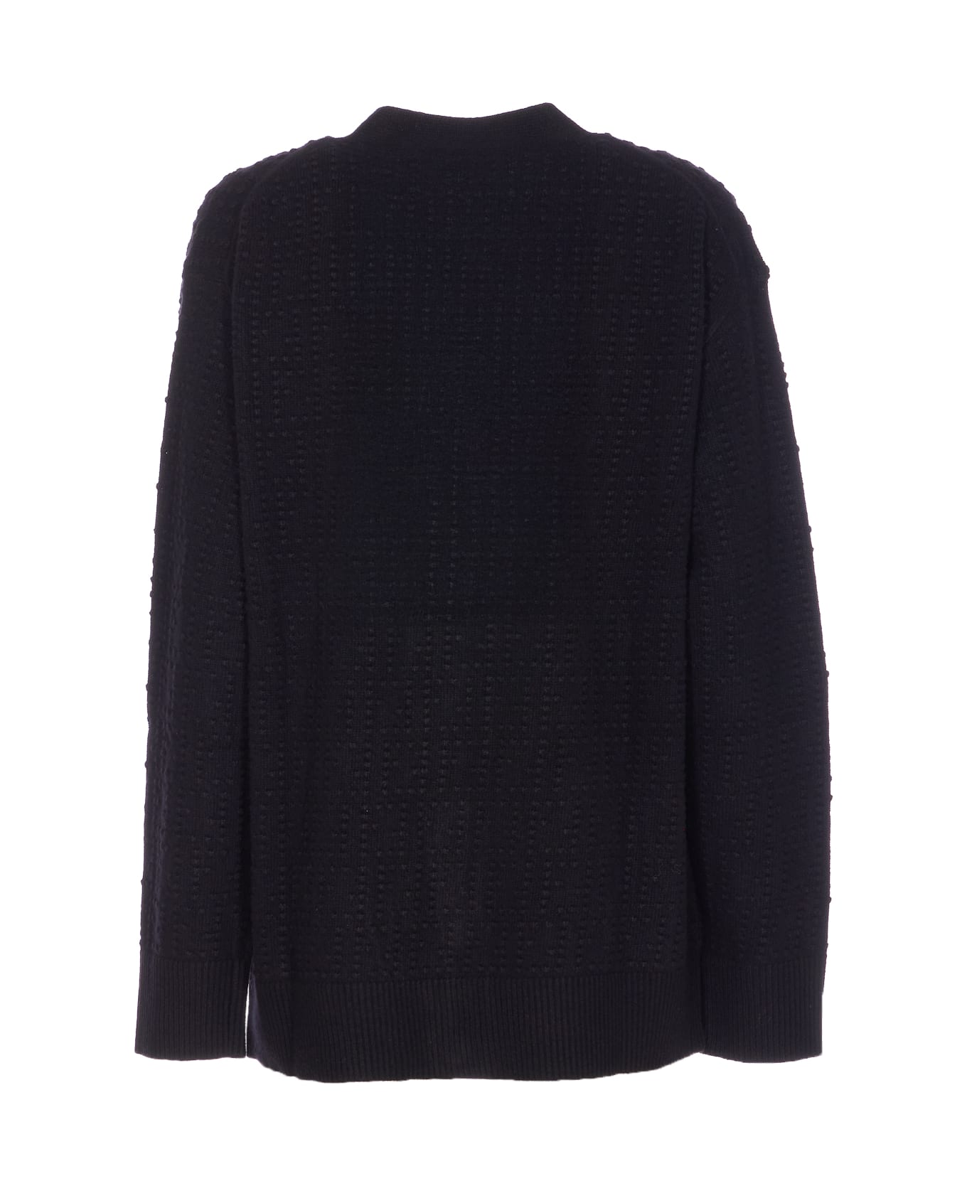 Fendi Ff Motif Cardigan - Black