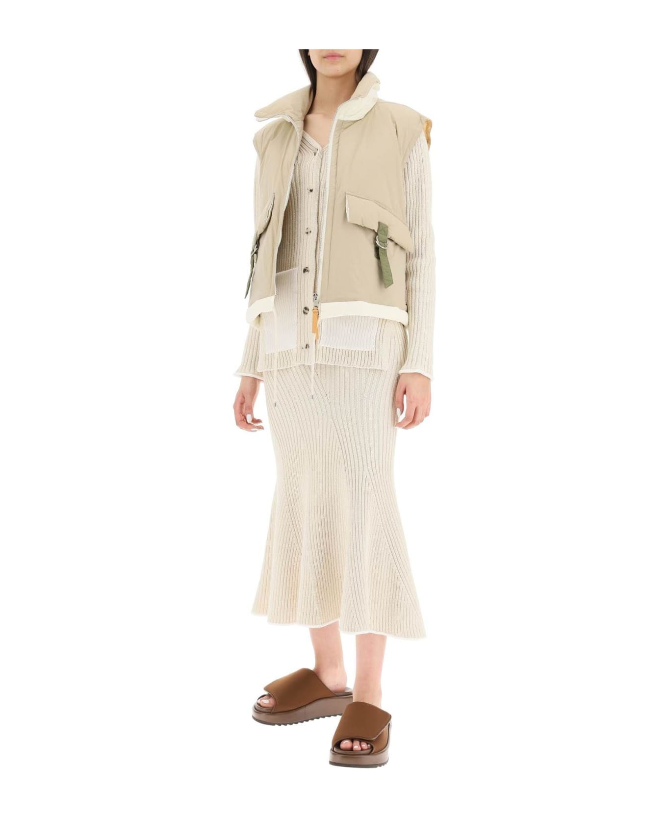 Moncler Knit Midi Skirt - Beige スカート