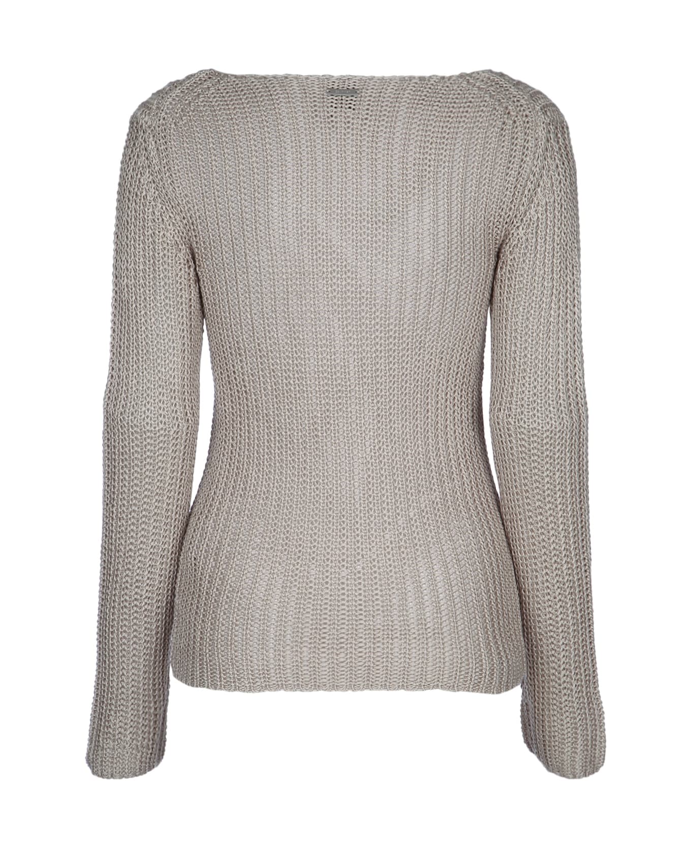 Calvin Klein Silk Blend Relaxed Swtr - Silver Lining