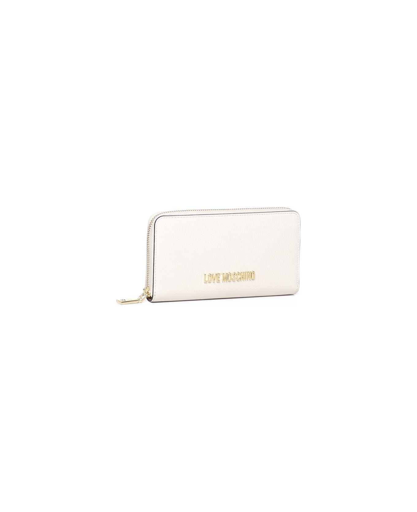 Love Moschino Wallet With Logo - Ivory