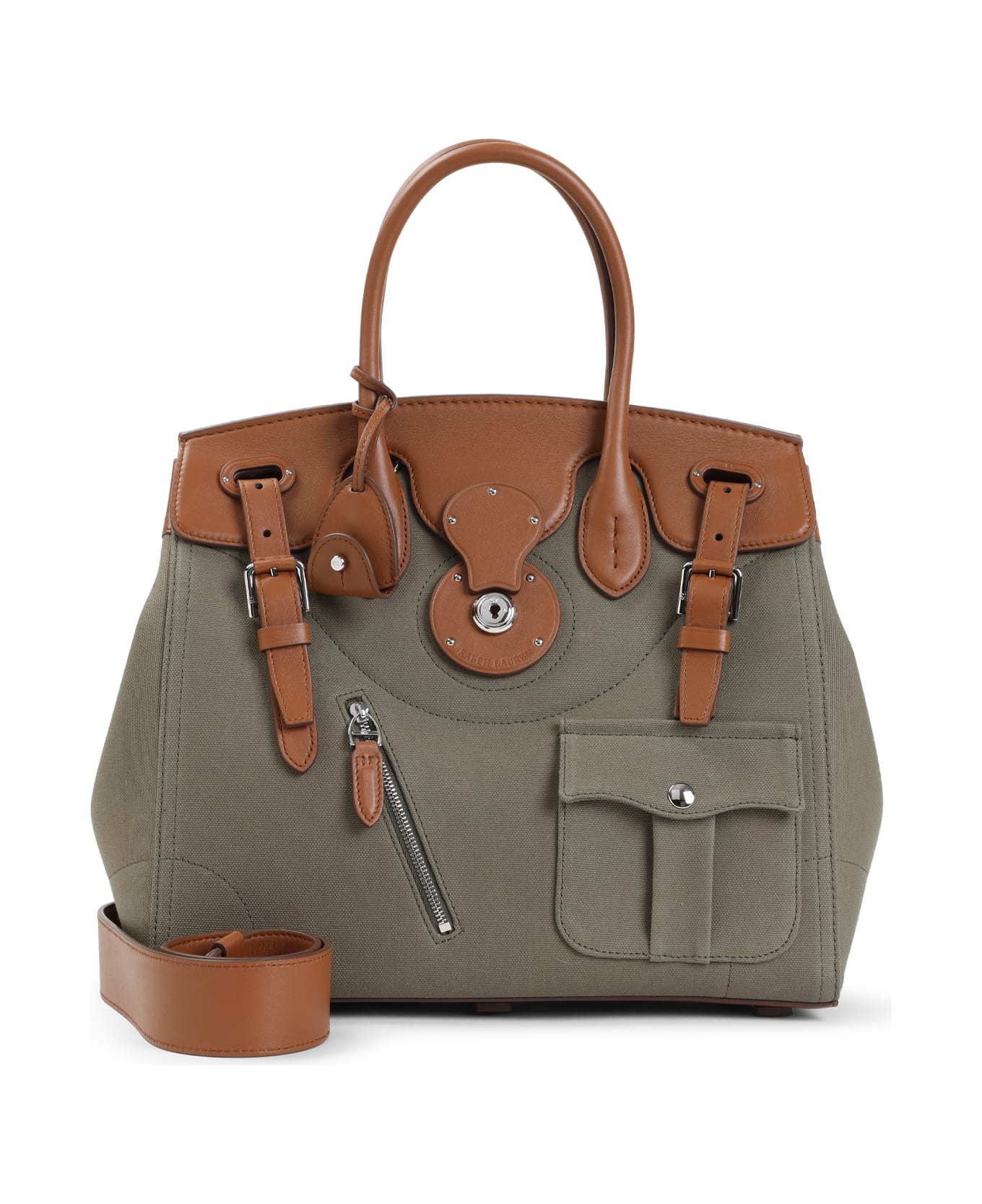 Ralph Lauren Ricky 33 Canvas Handbag - Dusty Sage