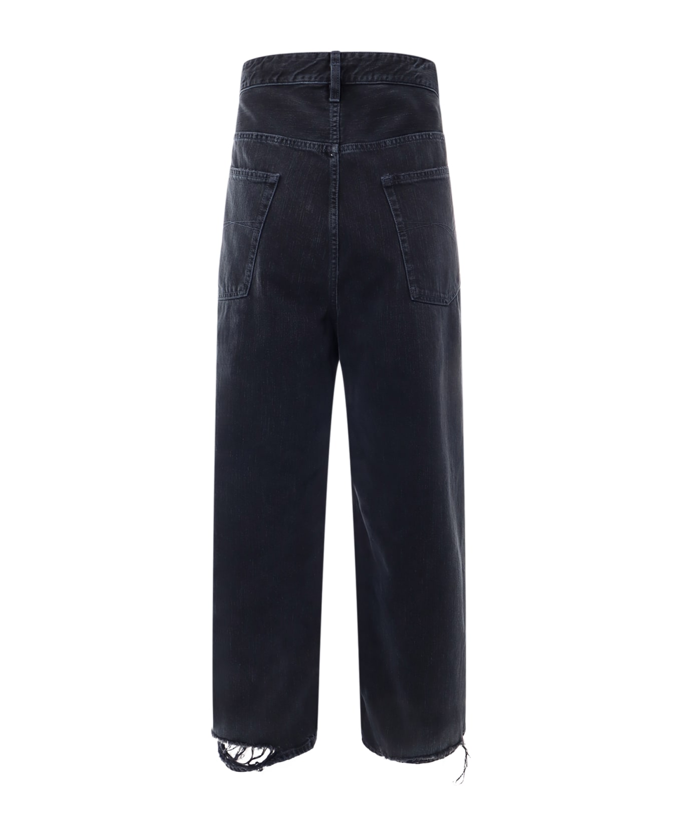 Balenciaga Wide-leg Jeans - Black