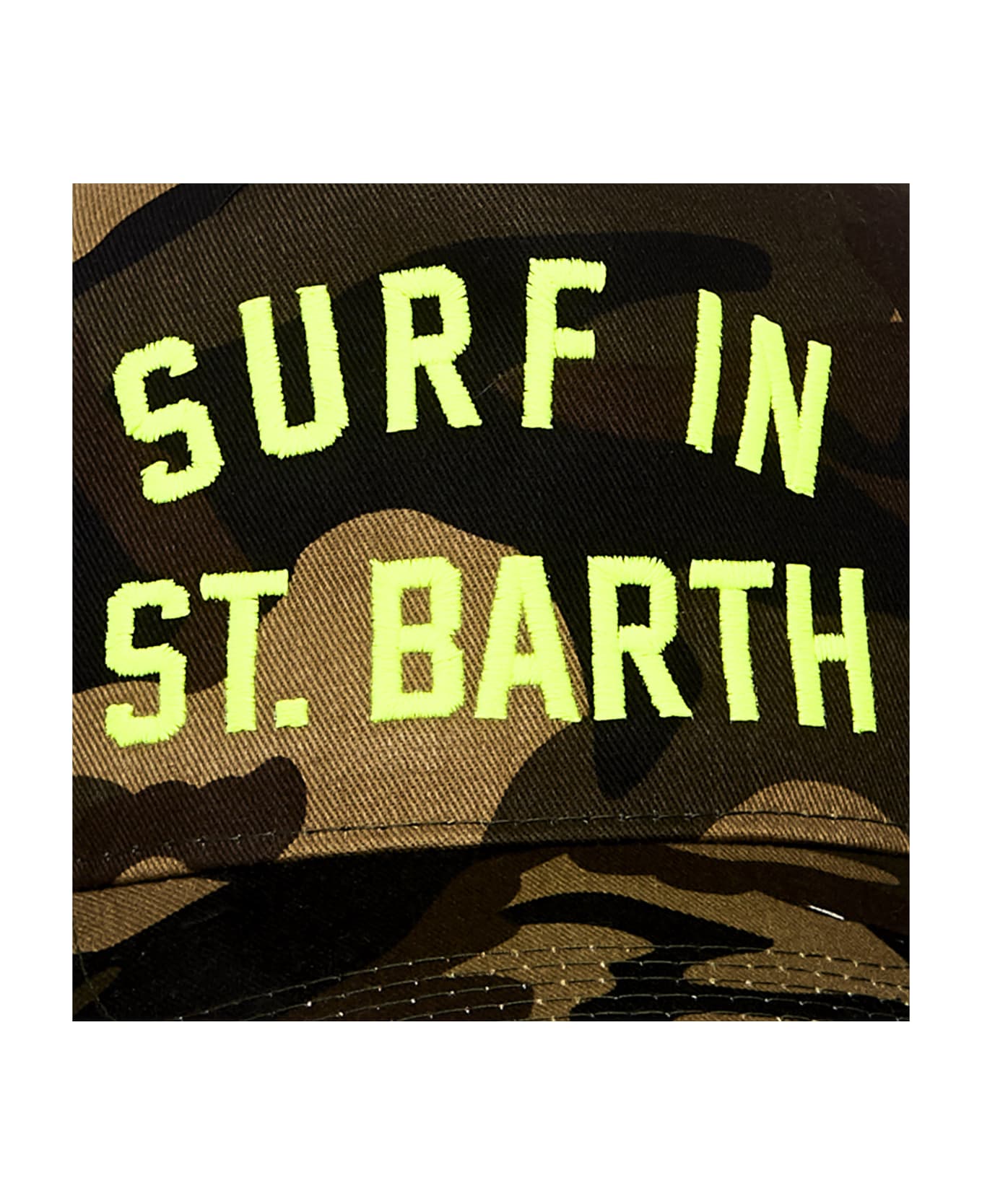 MC2 Saint Barth Camouflage Print Baseball Cap - GREEN
