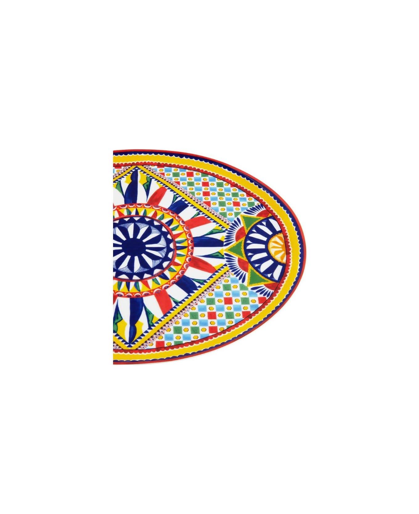 Dolce & Gabbana Oval Platter Carretto - Multicolor