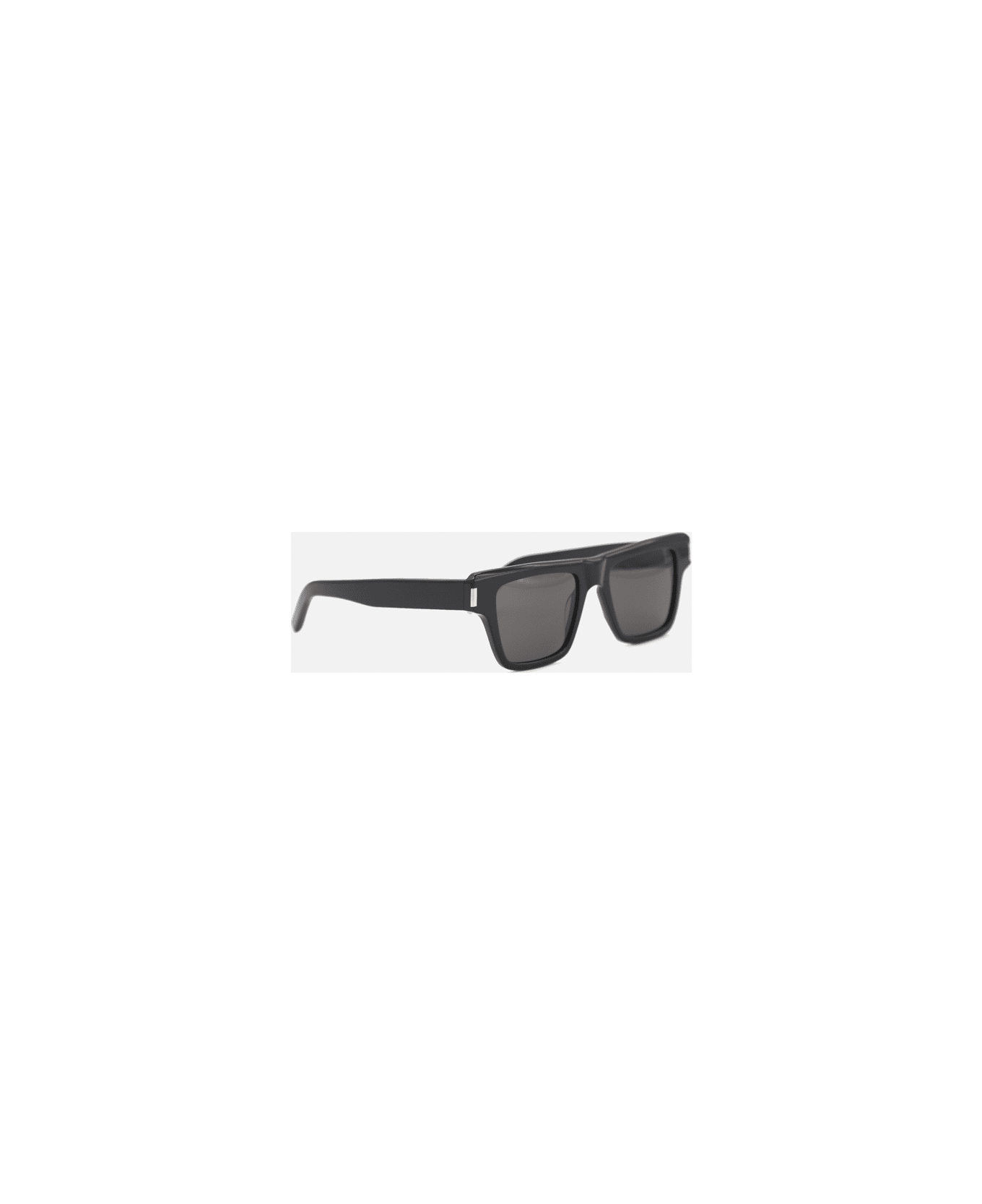 Saint Laurent Sl469 Sunglasses In Acetate With Engraved Logo On Temples - Black アイウェア