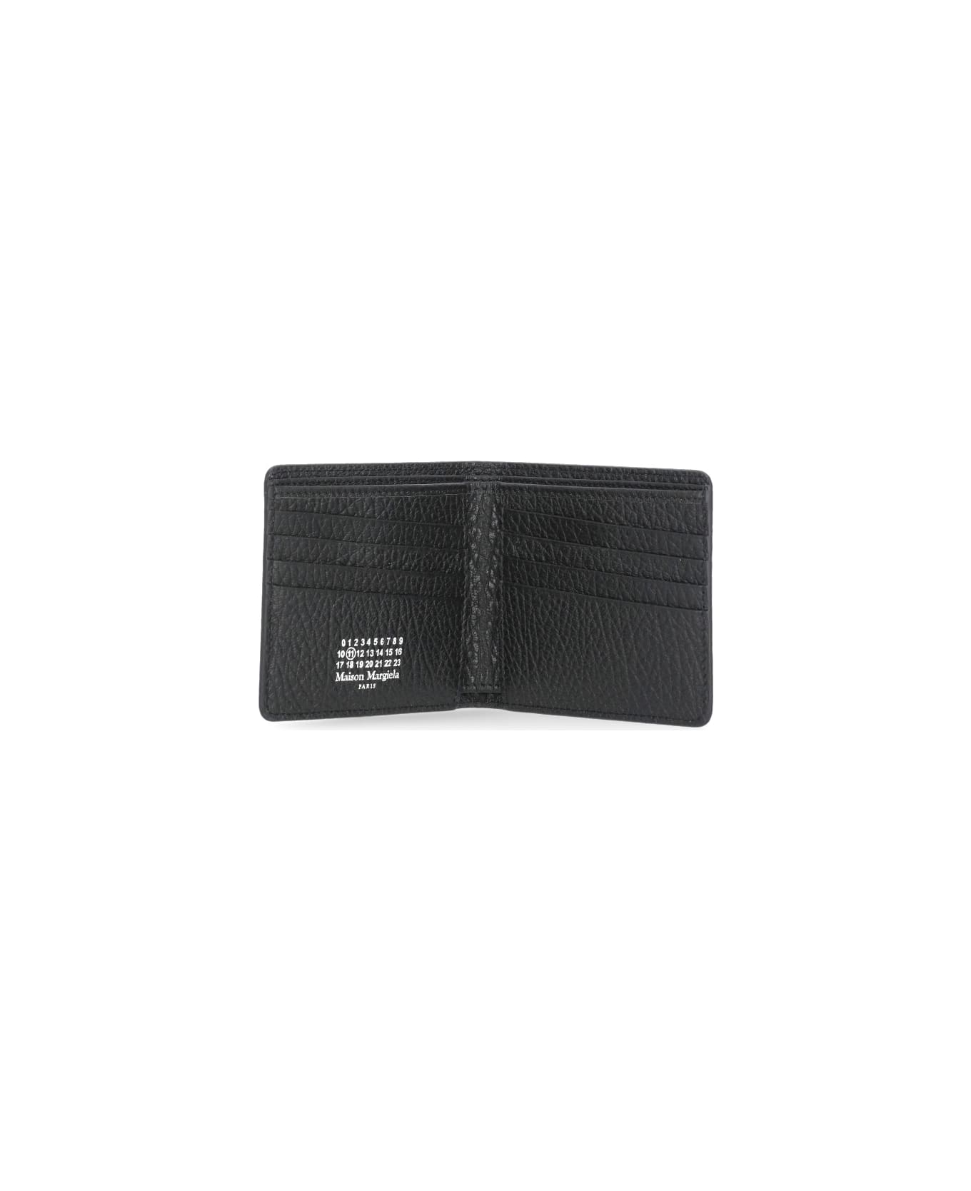 Maison Margiela Black 'four Stitches' Wallet - Black 財布