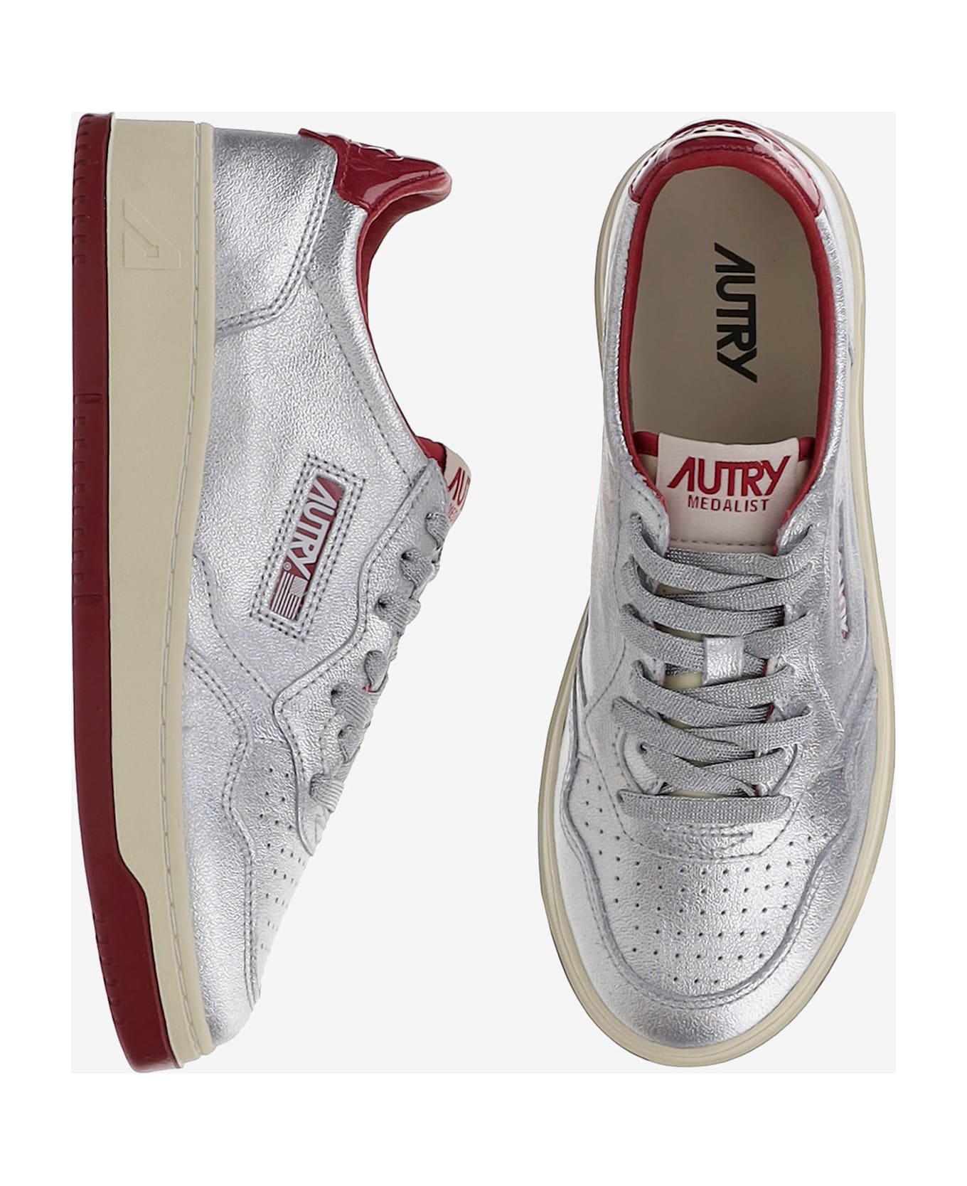 Autry Medalist Low Sneakers - Silver