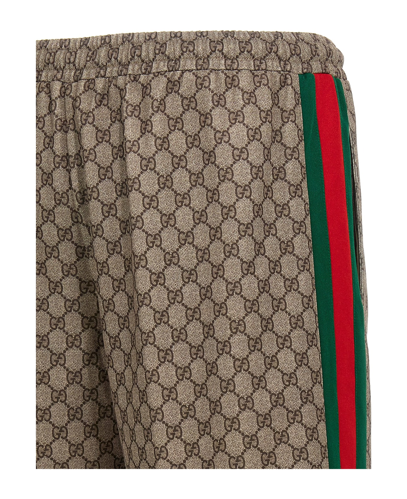 Gucci 'nastro Web' Bermuda Shorts - Beige