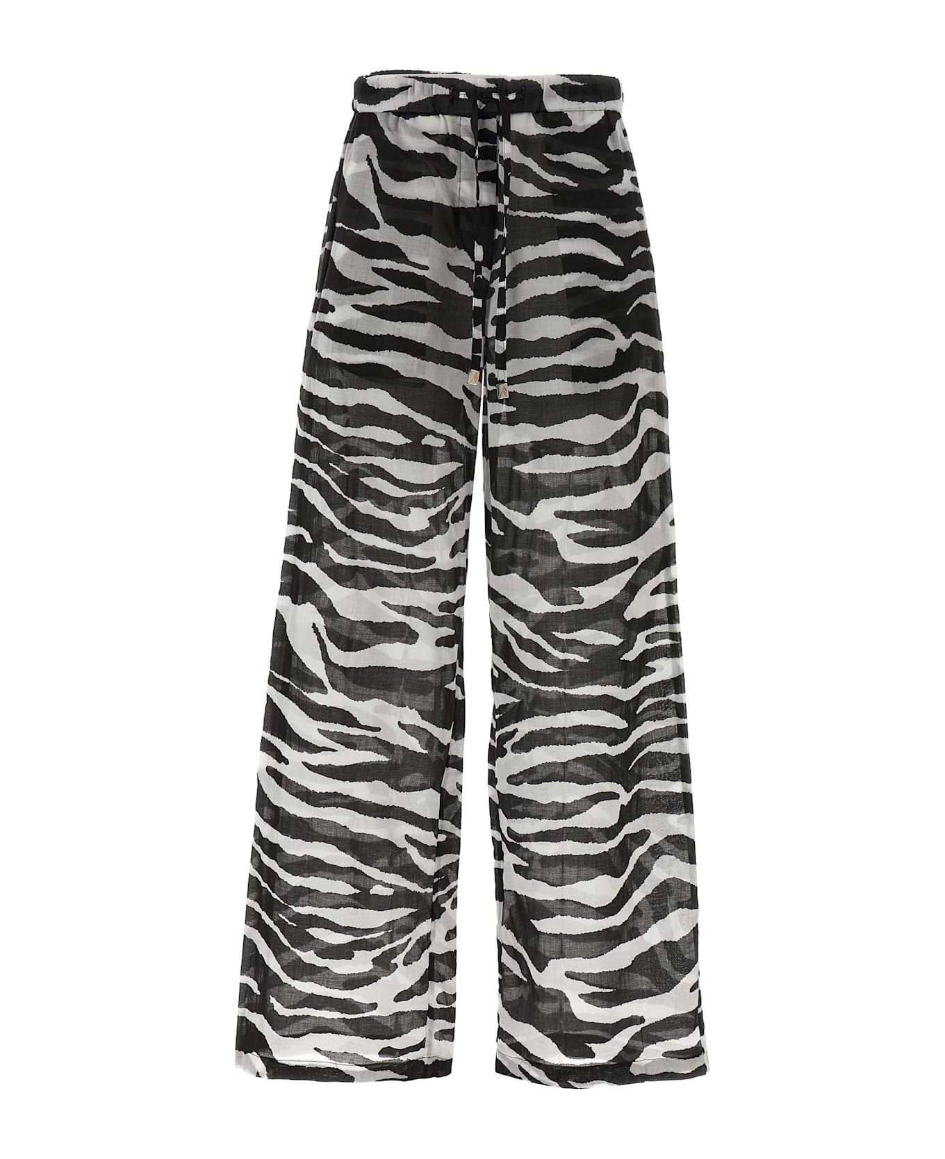 The Attico Zebra Pants - White/Black