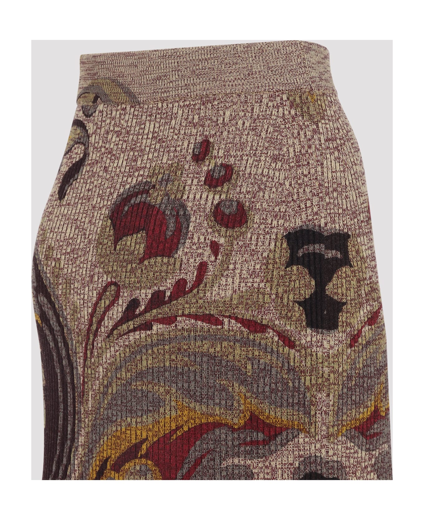 Etro Midi Trumpet Knit Skirt - Multi