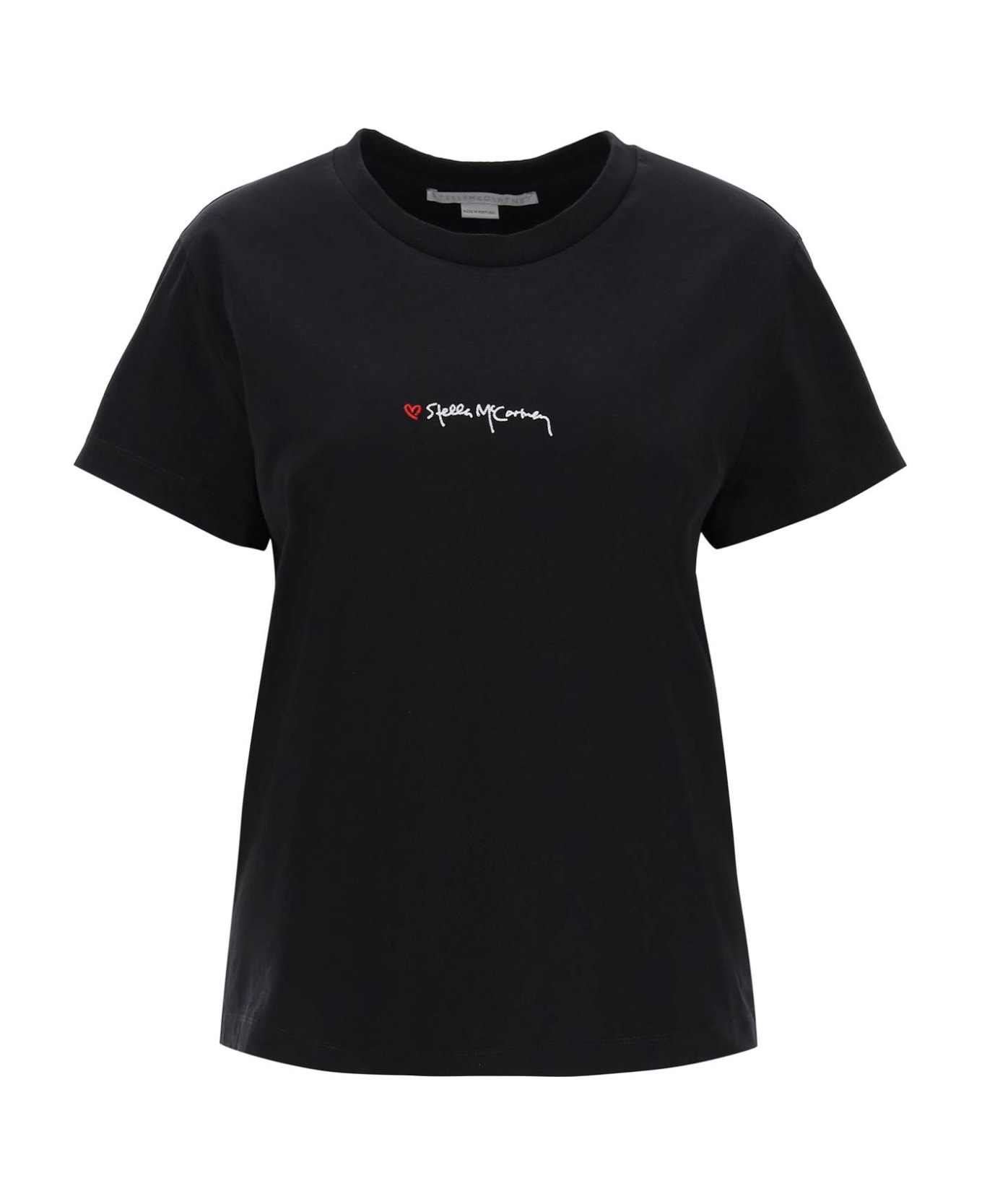 Stella McCartney T-shirt With Logo - BLACK (Black)