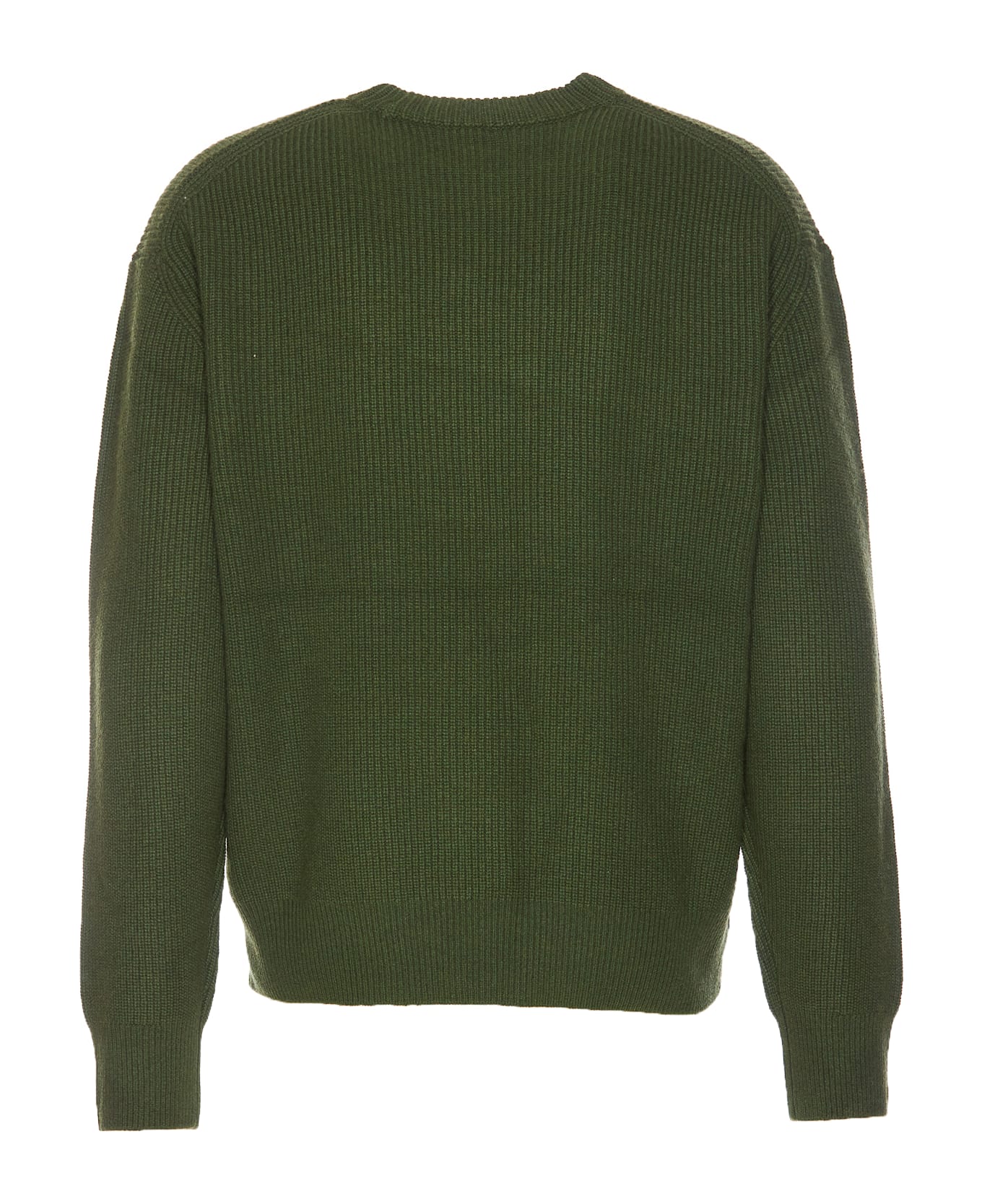 Maison Kitsuné Bold Fox Head Patch Sweater - Green