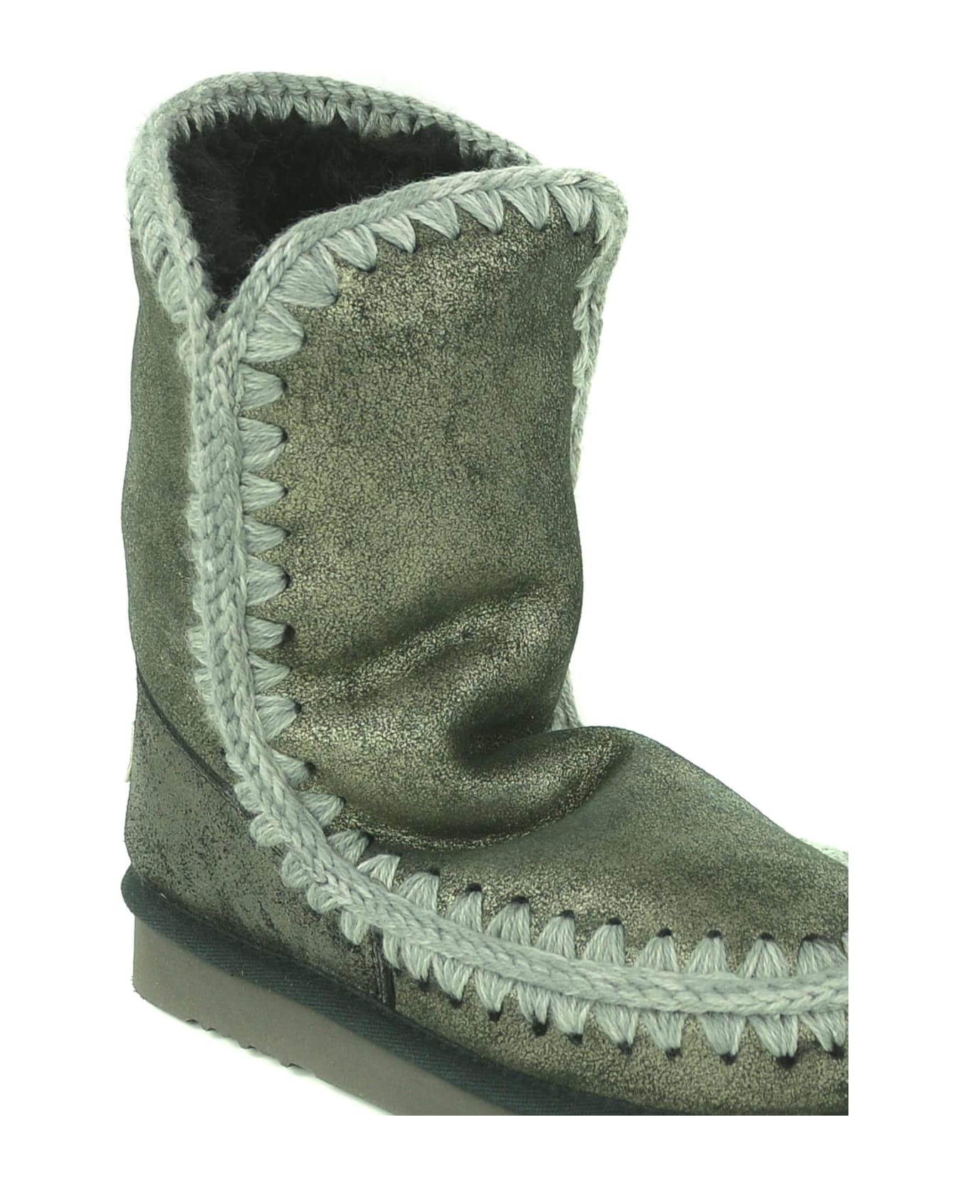 Mou "eskimo24" Ankle Boots In Nubuck - Grigio