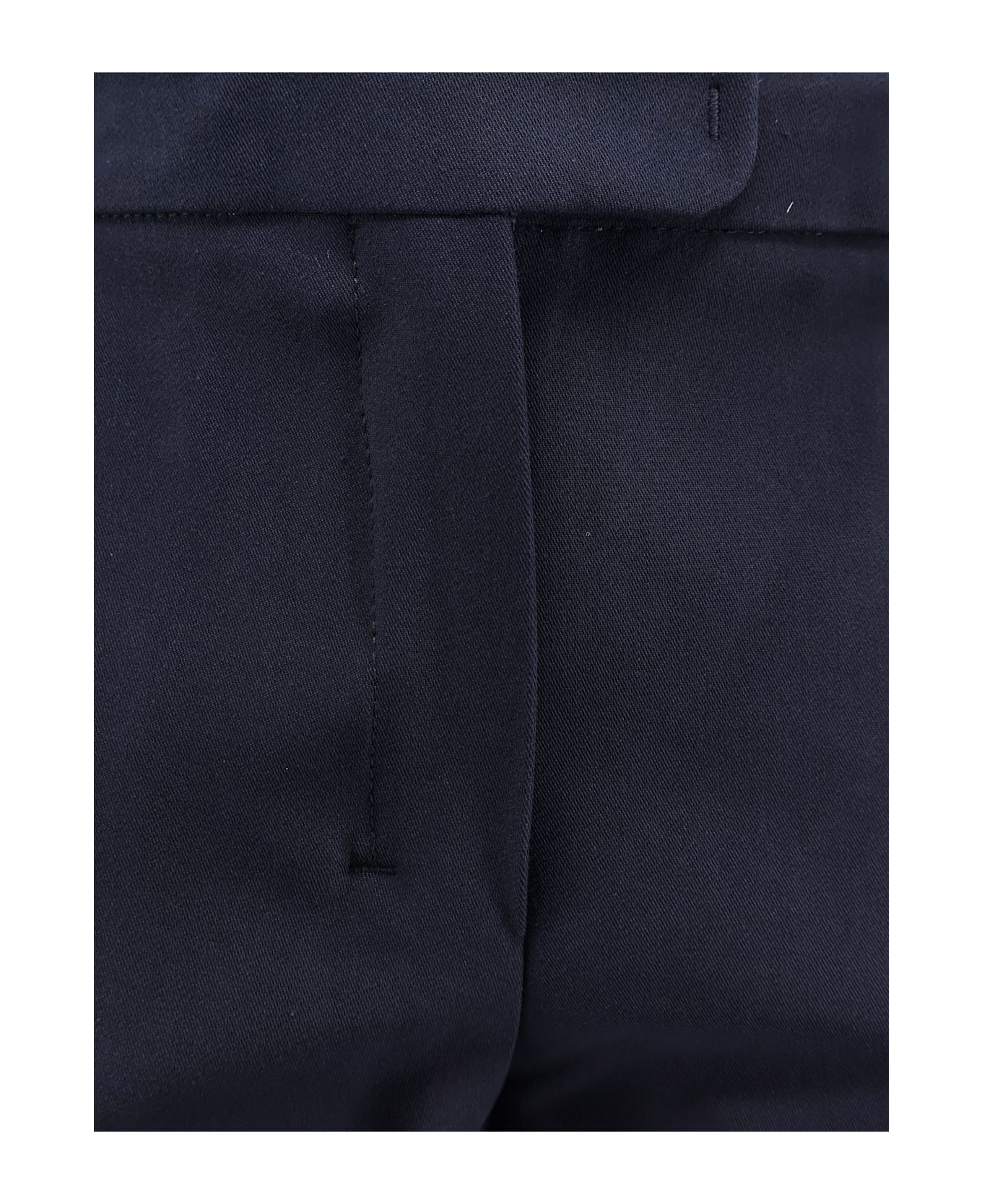 
S Max Mara Fatina Viscose And Cotton Trouser - Blue