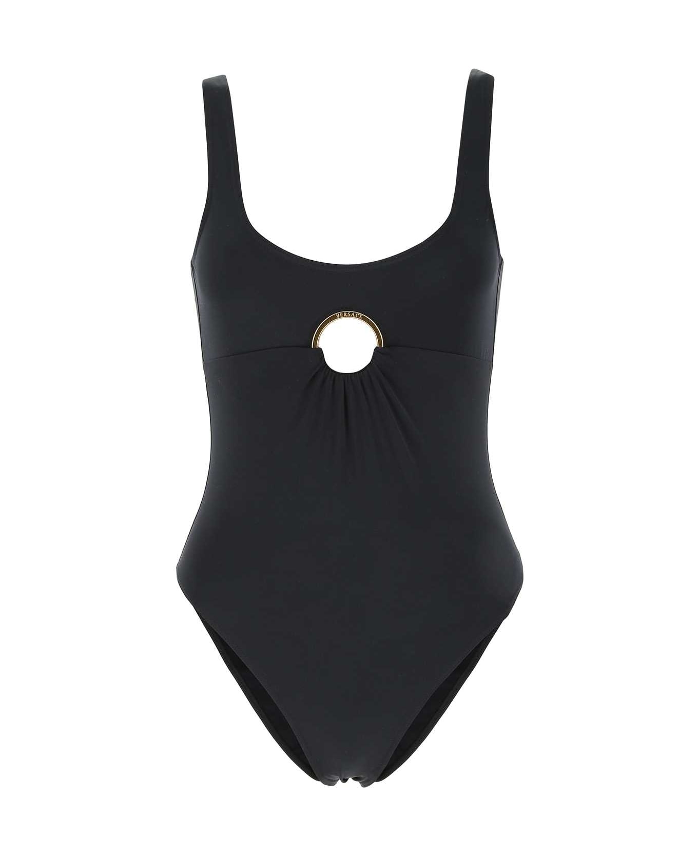 Versace Black Stretch Nylon Swimsuit - A1008