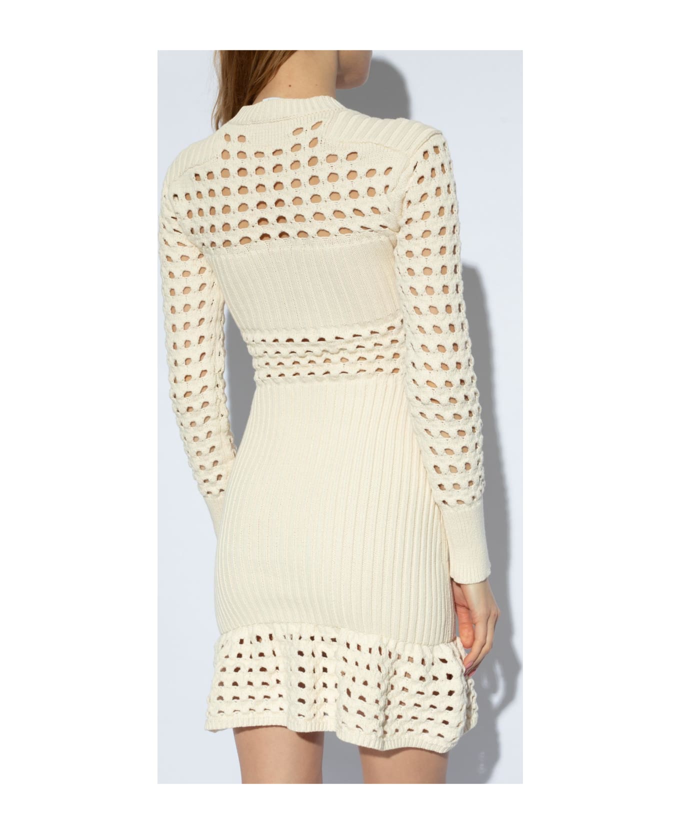 Alexander McQueen Openwork Dress - White