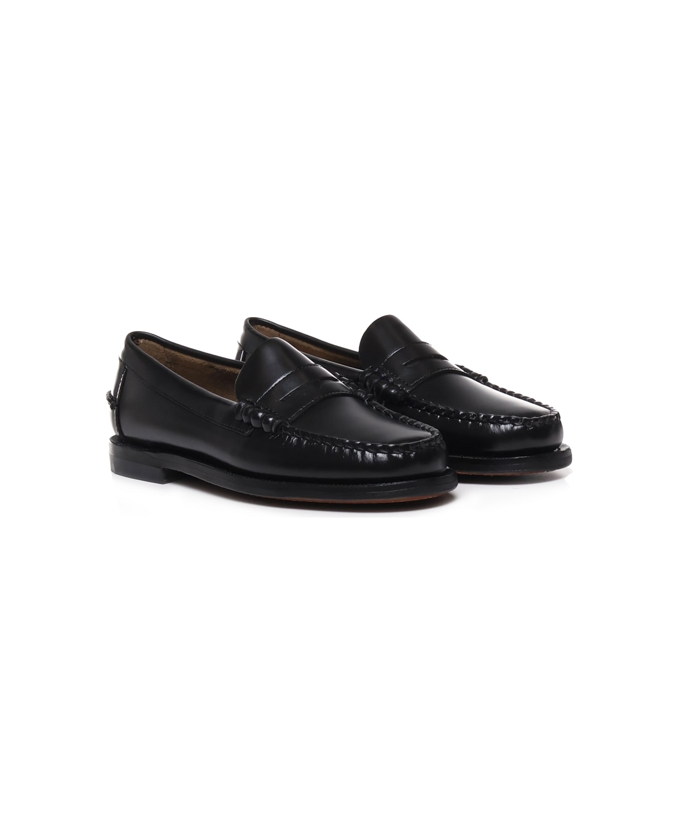 Sebago Classic Dan Loafers In Soft Leather - Black