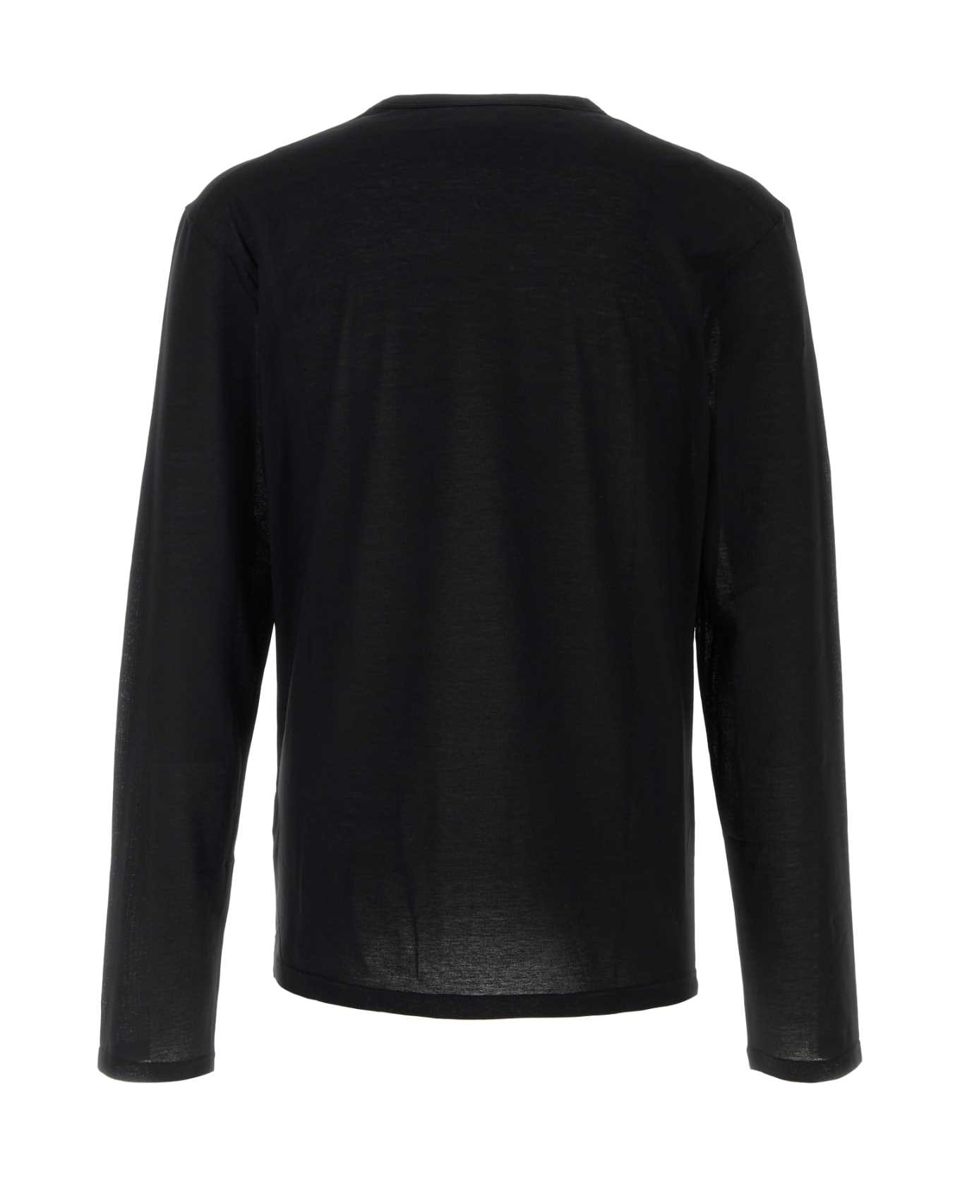 Jil Sander Black Cotton T-shirt - 001