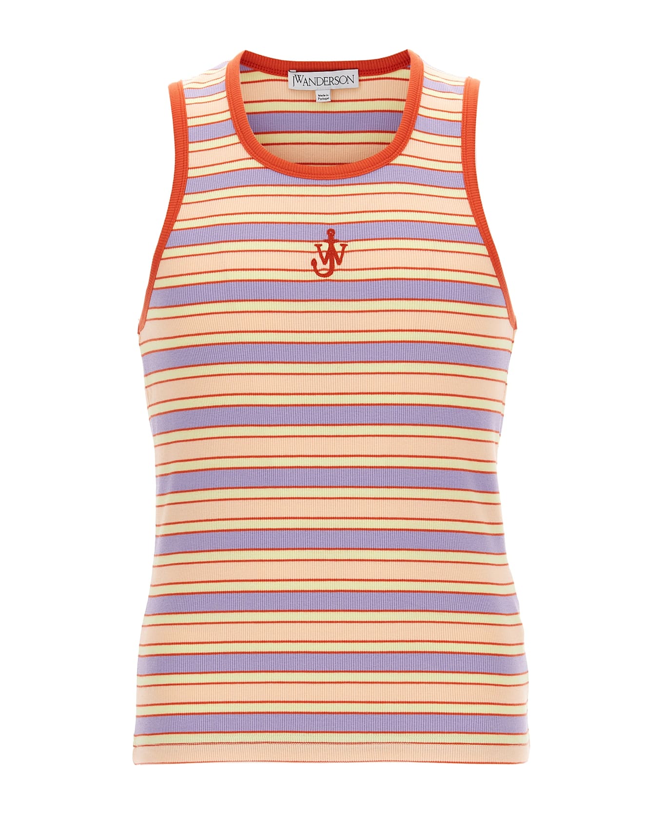 J.W. Anderson Logo Ribbed Tank Top - Multicolor