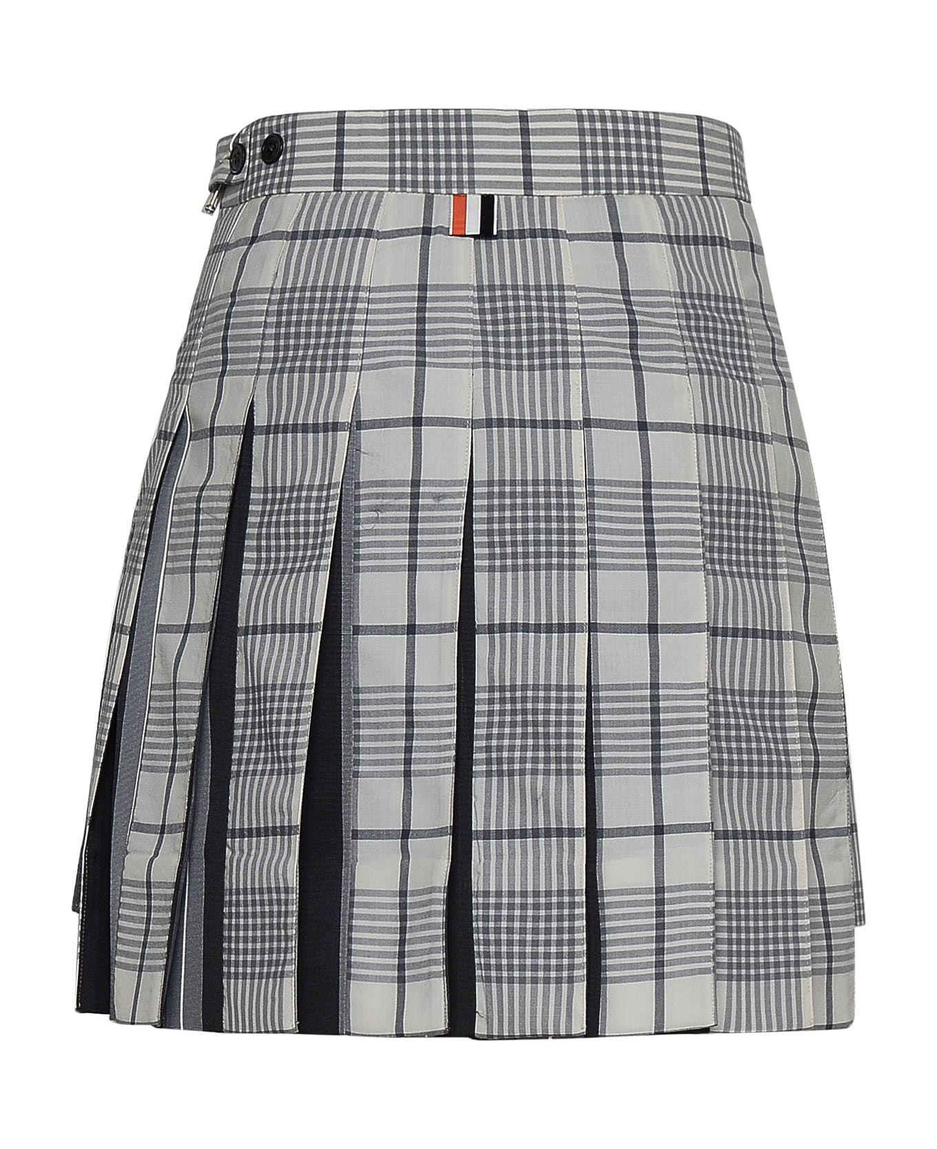Thom Browne Gray Wool Blend Miniskirt - Grey