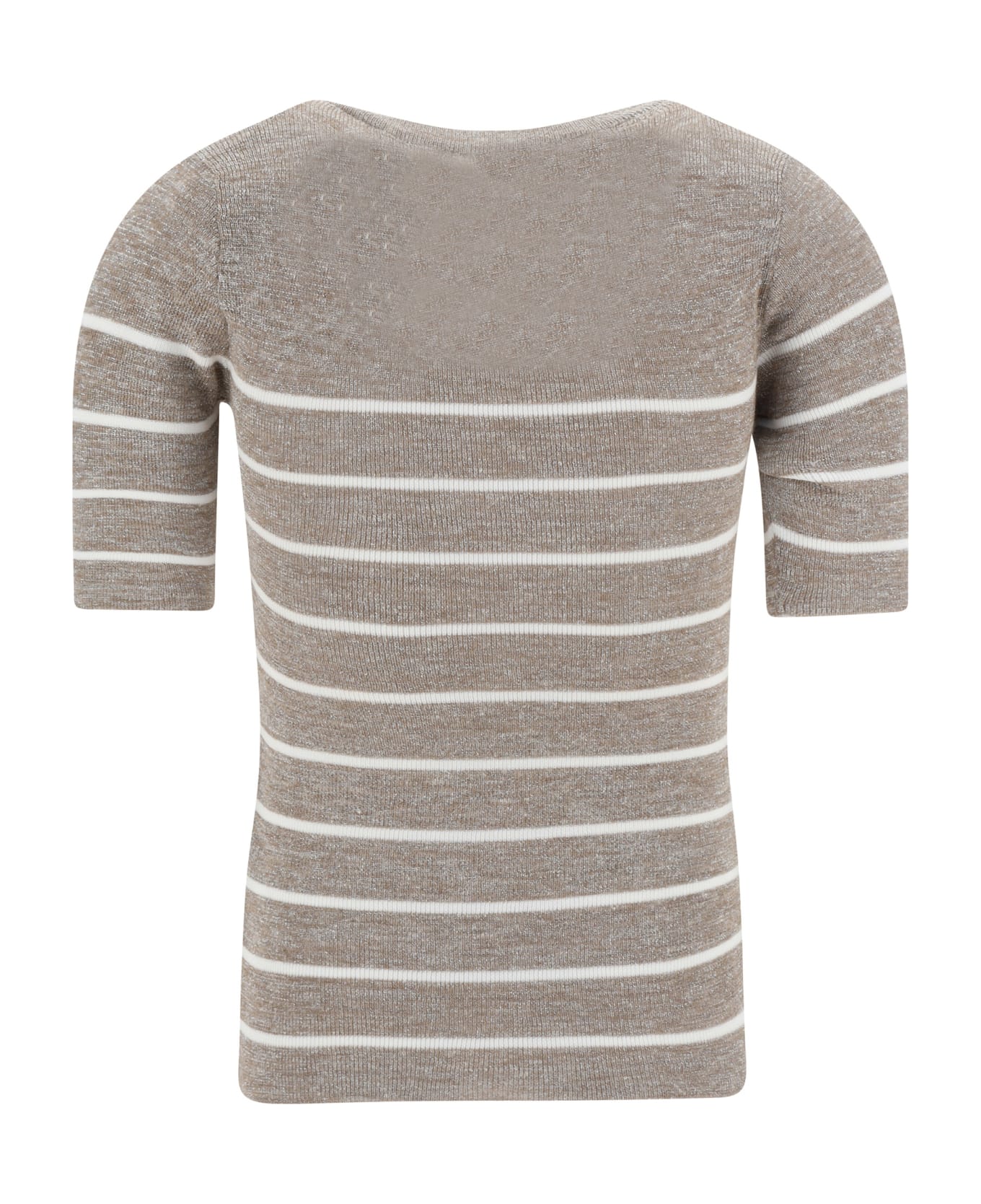 Brunello Cucinelli Lurex Striped Sweater - Cip31