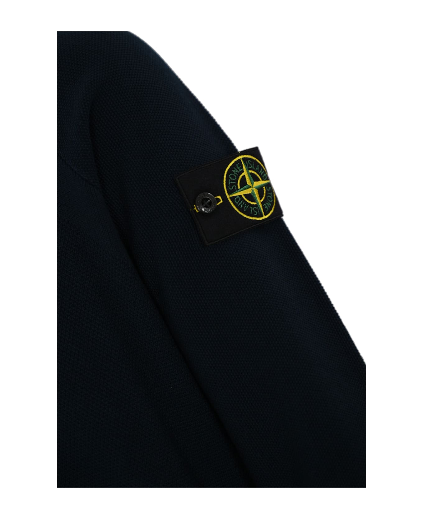 Stone Island 5100036 Soft Organic Cotton Micro Stitch Sweater - Navy blue