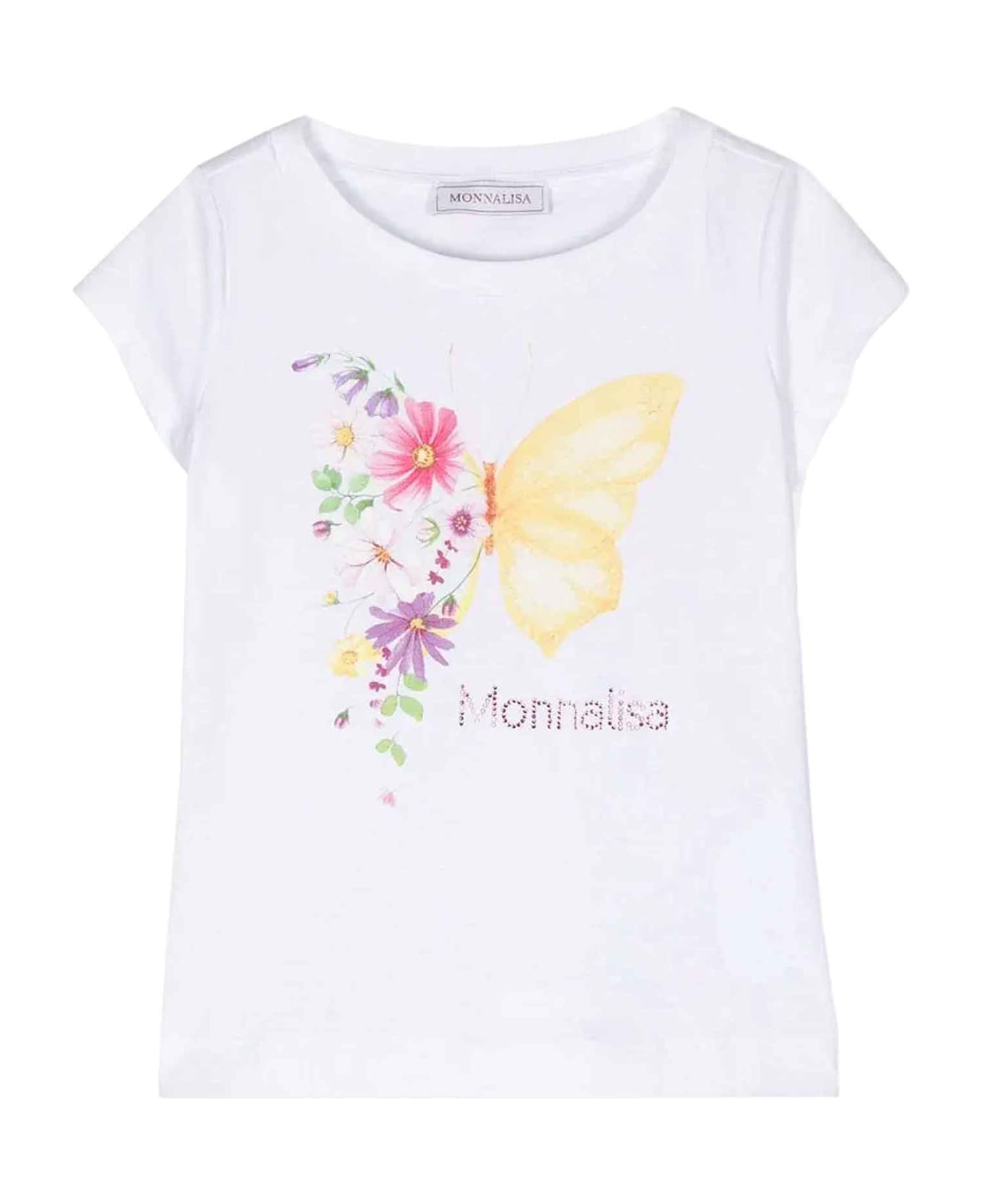 Monnalisa White T-shirt Girl