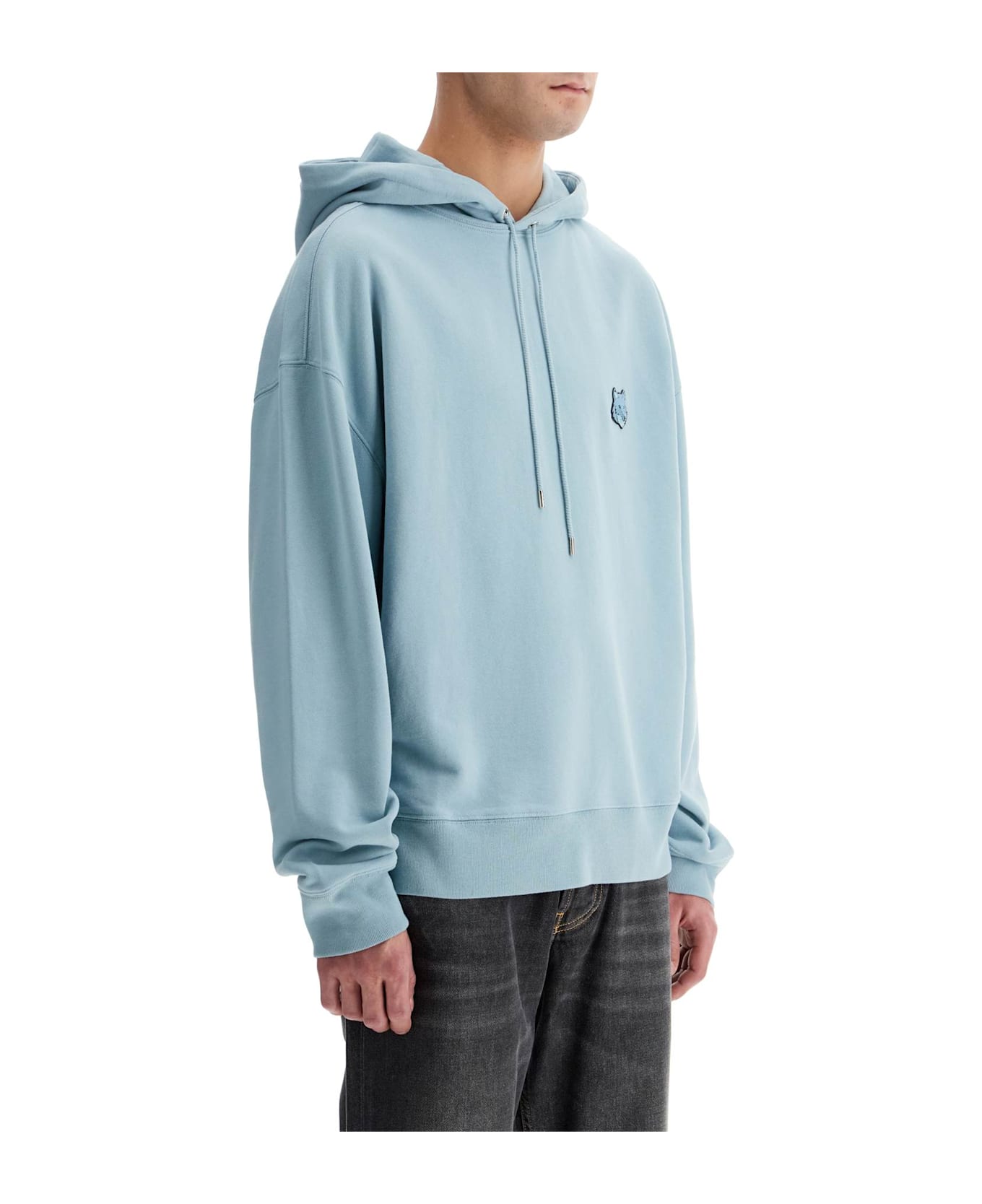 Maison Kitsuné Bold Fox Head Hooded Sweatshirt - PLACID (Light blue)