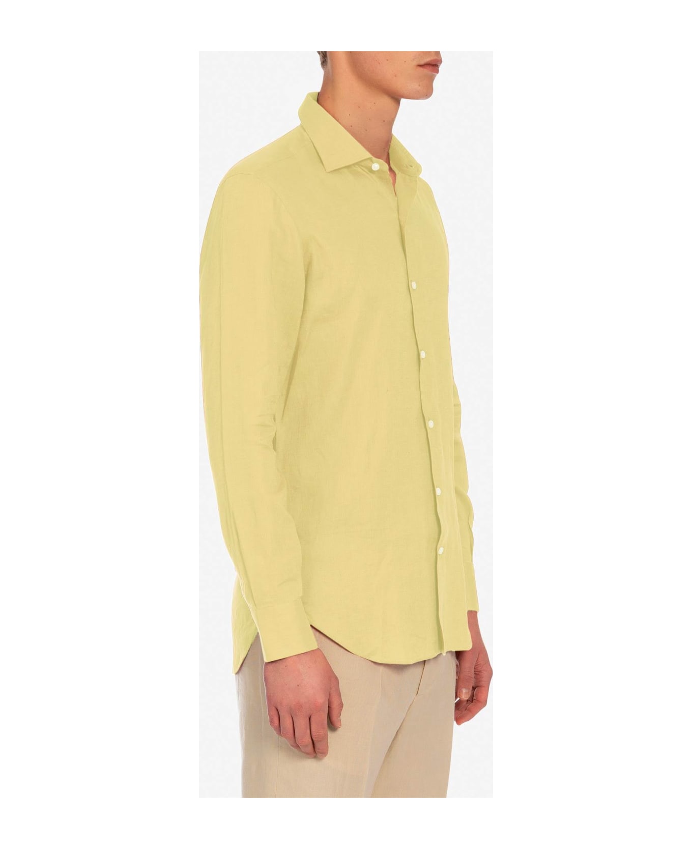 Larusmiani Handmade Shirt Mayfair Shirt - Yellow