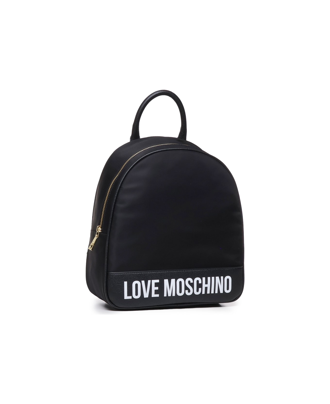 Love Moschino Backpack With Print - Black