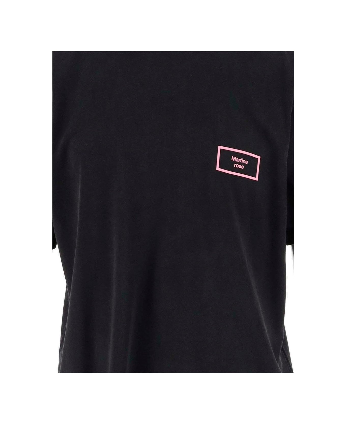 Martine Rose Logo Printed Crewneck T-shirt - Black