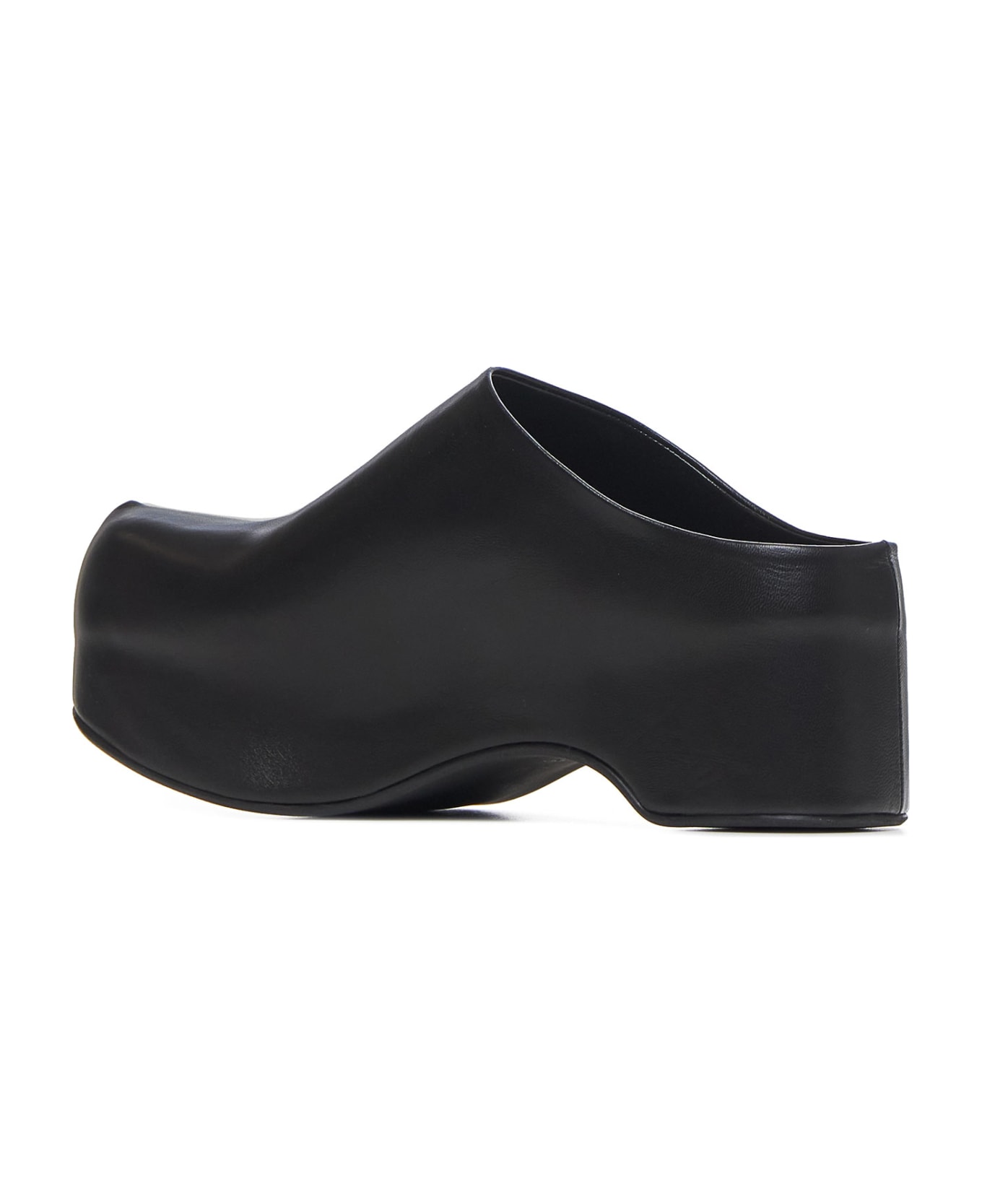 サンダル・ミュール MARNI - Chunky clog sabot Deep green leather chunky clog sabot | Marni