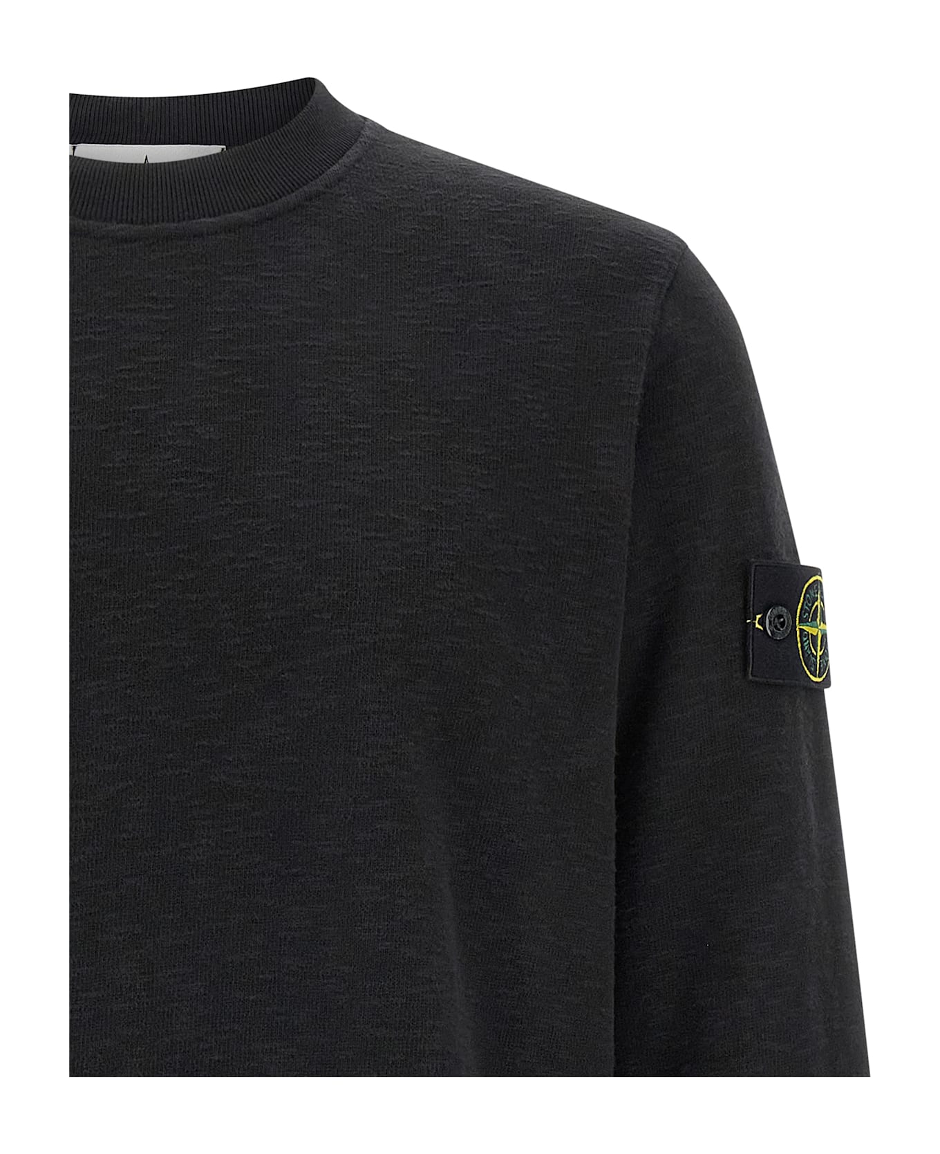 Stone Island Cotton Sweatshirt - Black  