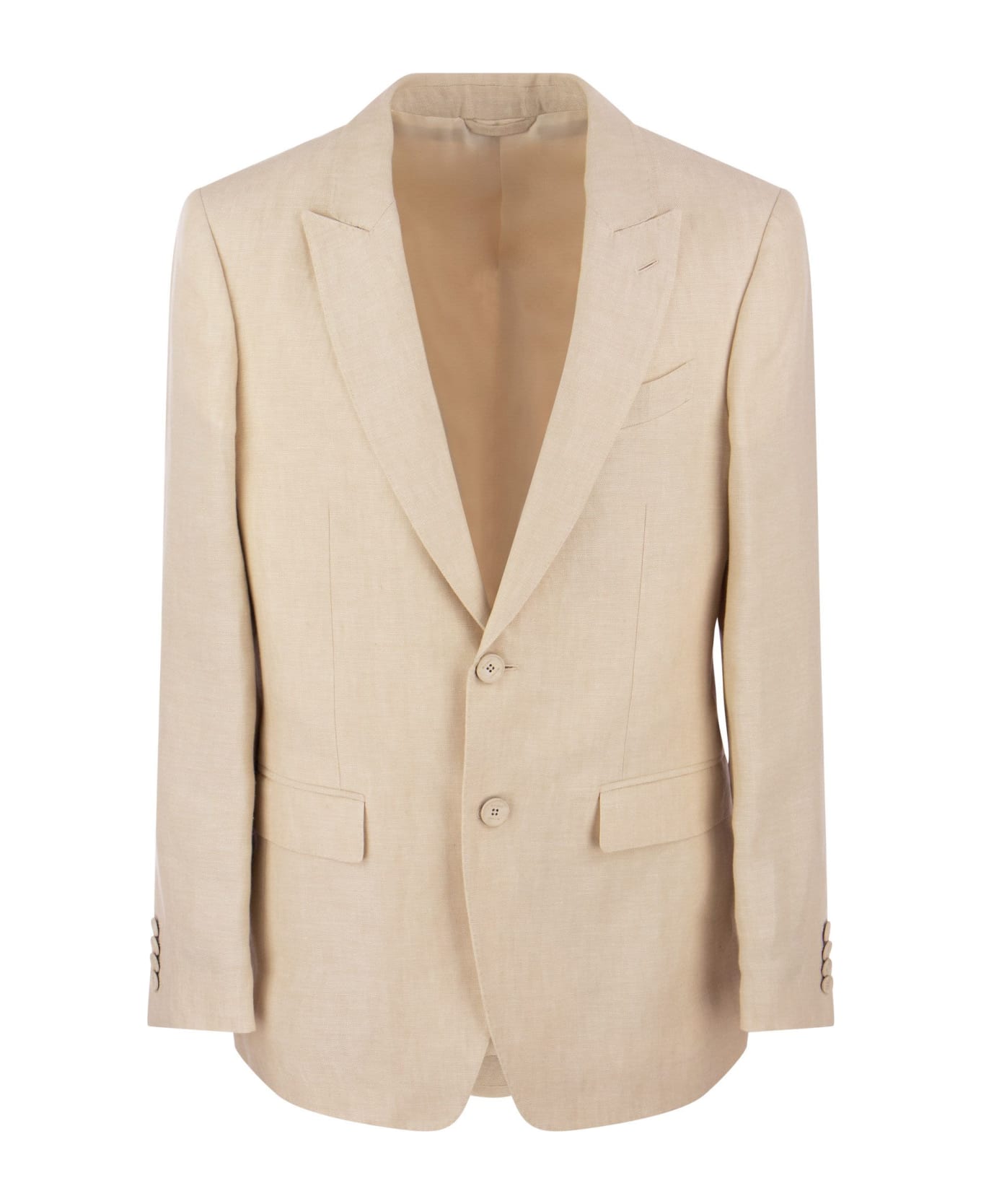Etro Linen And Silk Jacket - Beige スーツ