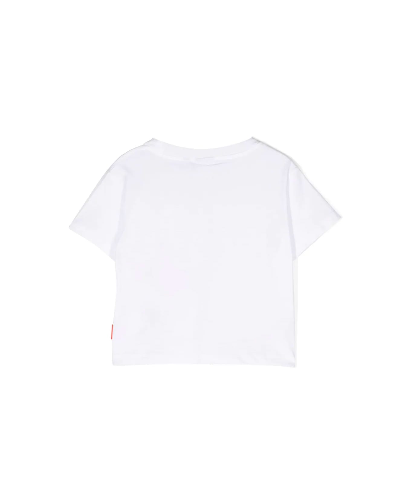 Aspesi Short Sleeves T-shirt With Print - White Pink