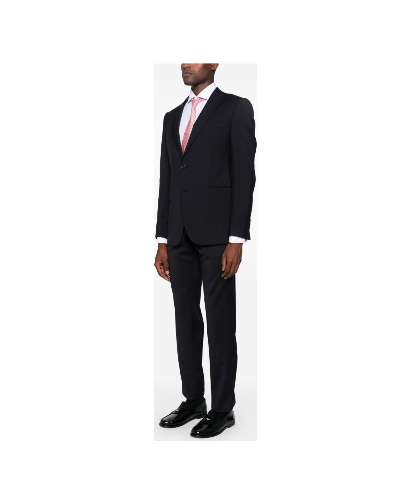 Emporio Armani Wool Single-breasted Suit - Grey