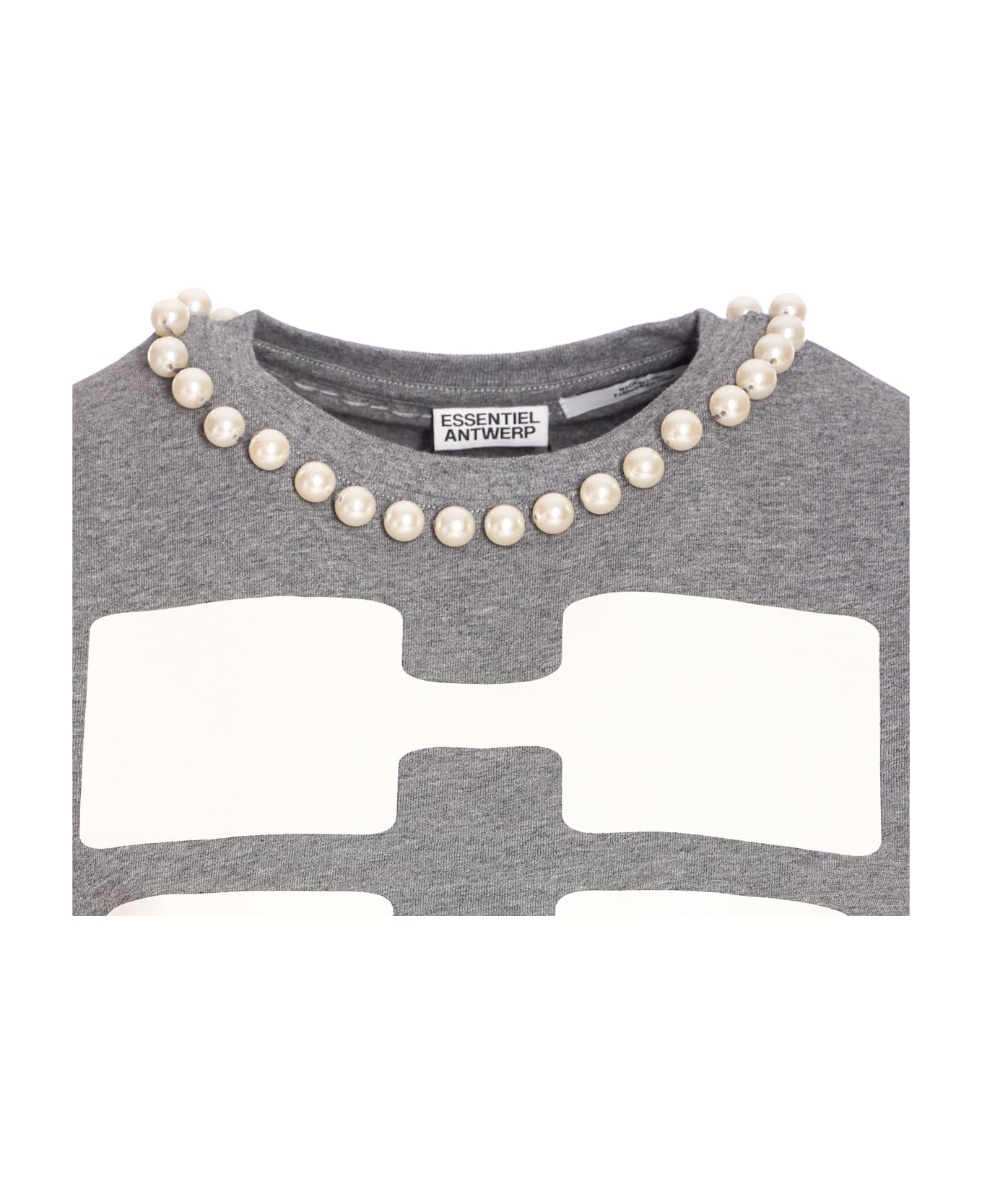 Essentiel Antwerp Isos Beads T-shirt - Grey
