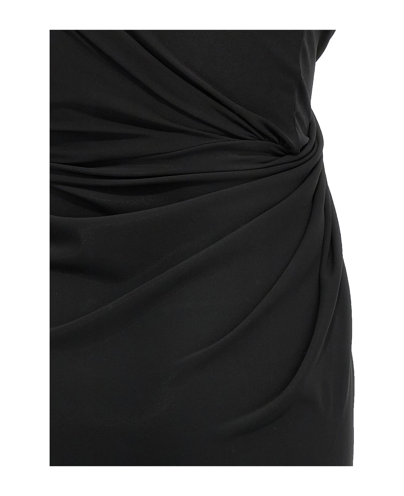 Balenciaga Draped Dress - BLACK