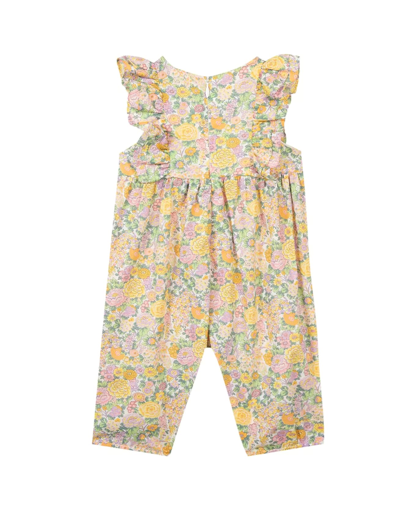 Tartine et Chocolat Jumpsuit With Floral Embroidery - Pink