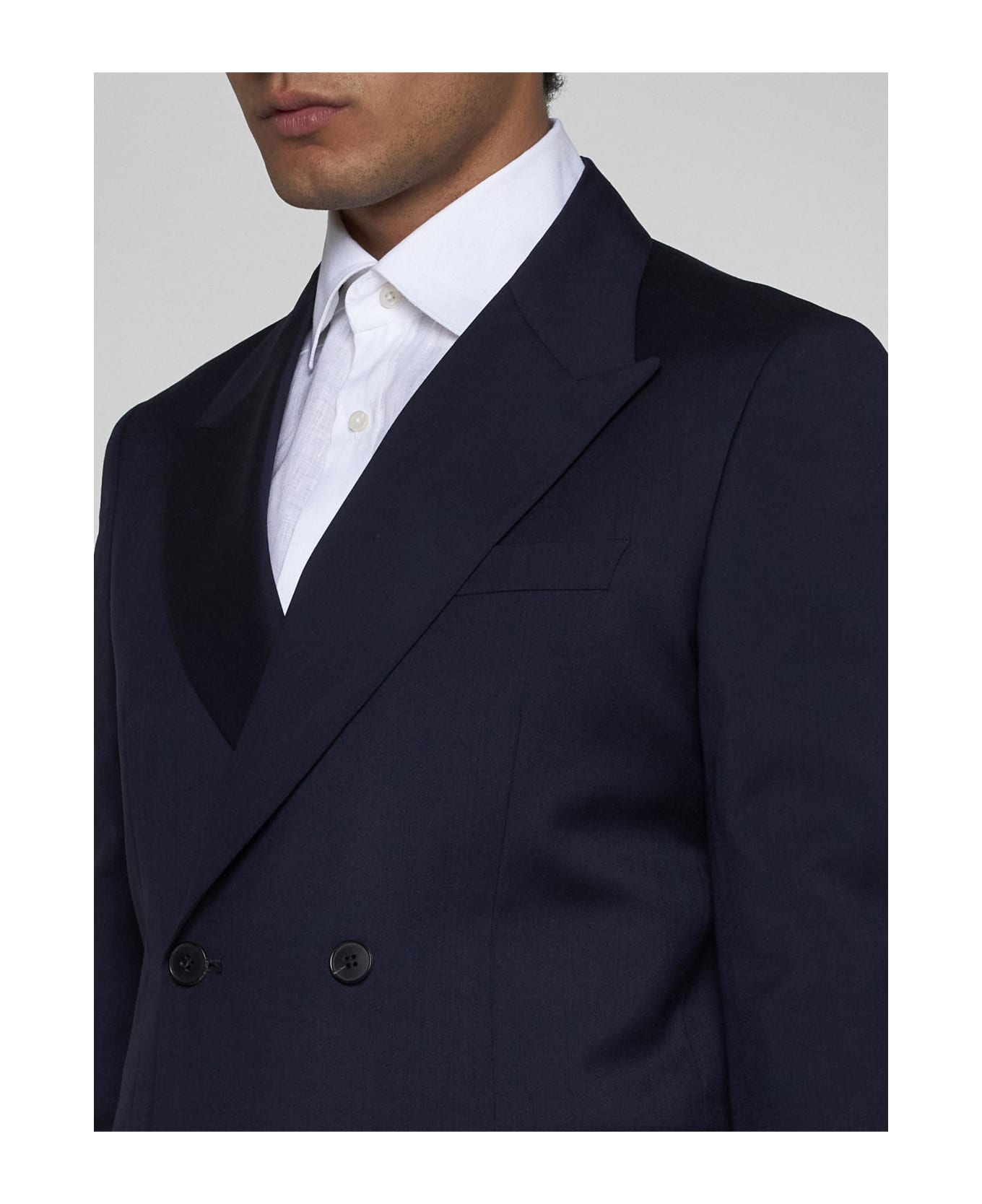 Low Brand Wool Double-breasted Suit